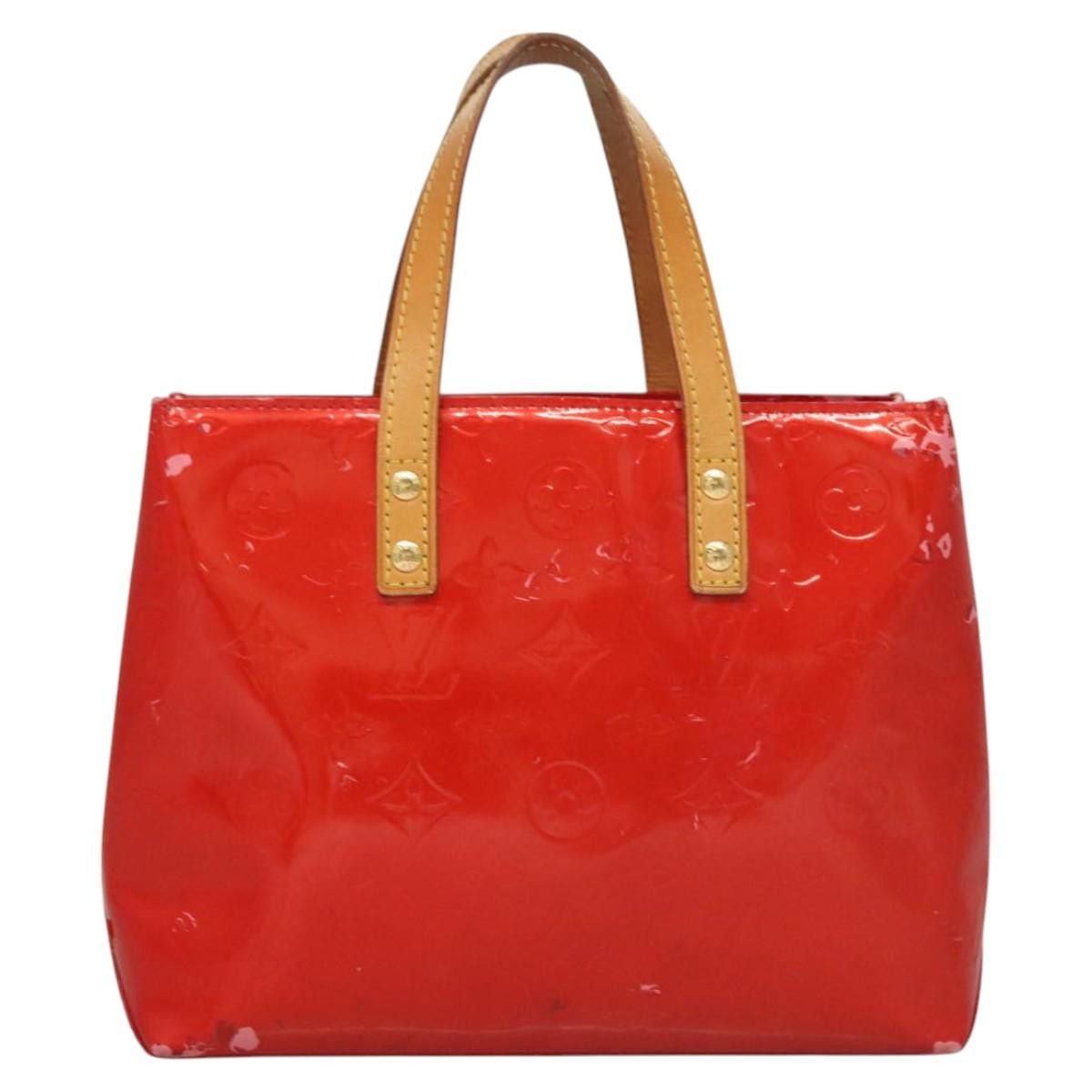 Louis Vuitton LOUIS VUITTON Monogram Vernis Reade PM Hand Bag Red Rouge Size ONE SIZE - 2 Thumbnail
