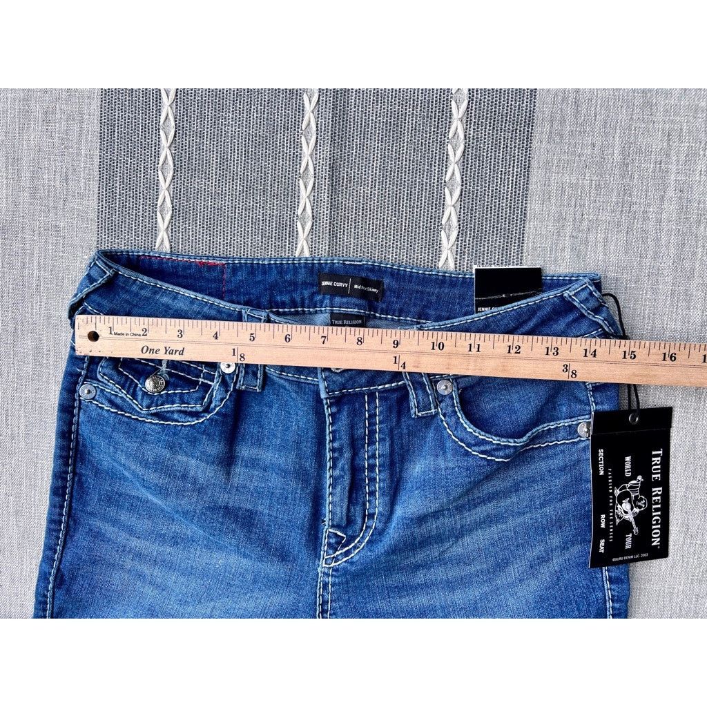 True Religion NWT Women True Religion Jennie Curvy Mid Rise Skinny sz 29 Size 29" - 8 Thumbnail