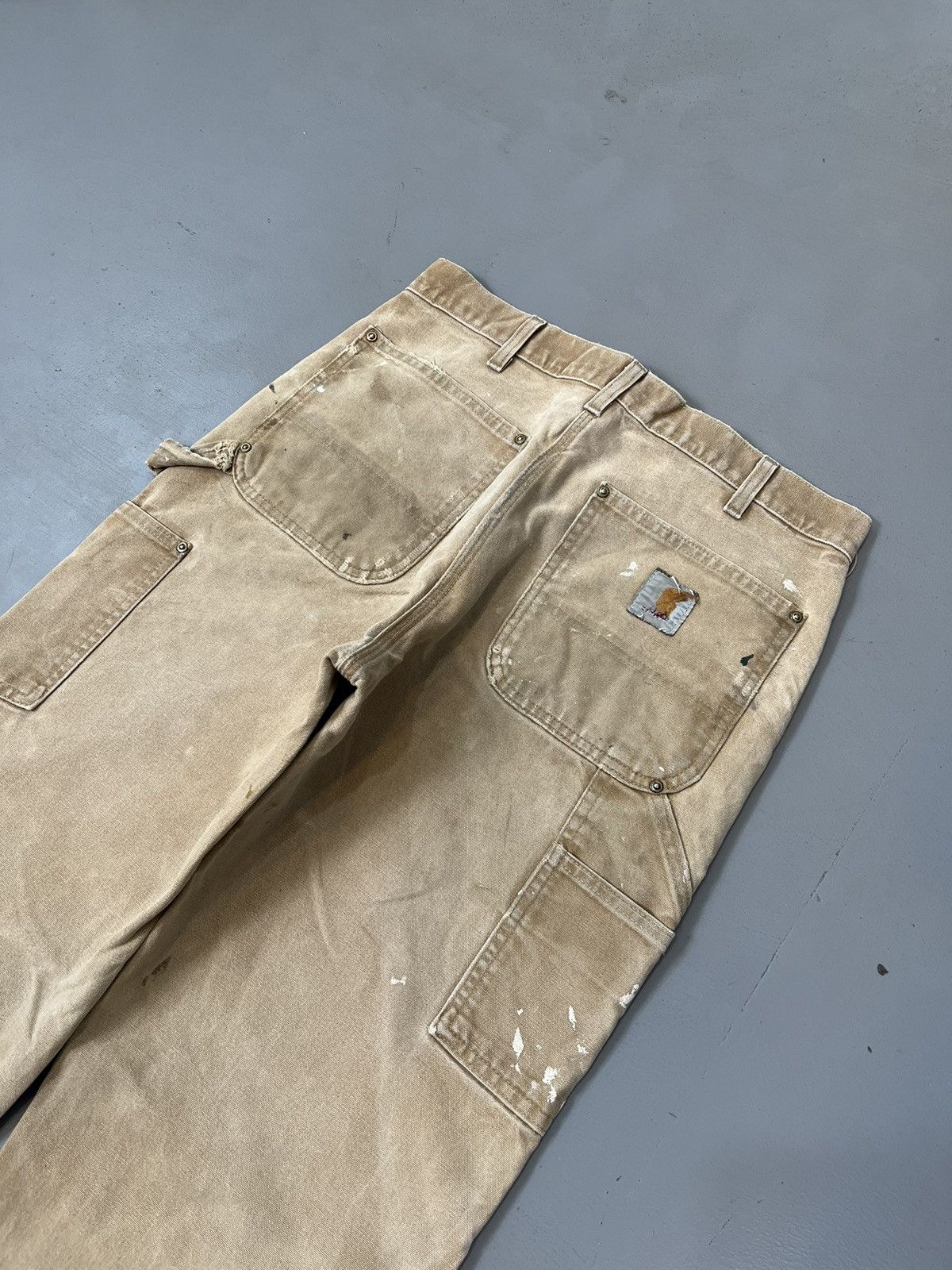 Carhartt × Vintage Sun faded and paint splatter Carhartt double knee denim Size US 32 / EU 48 - 10 Thumbnail