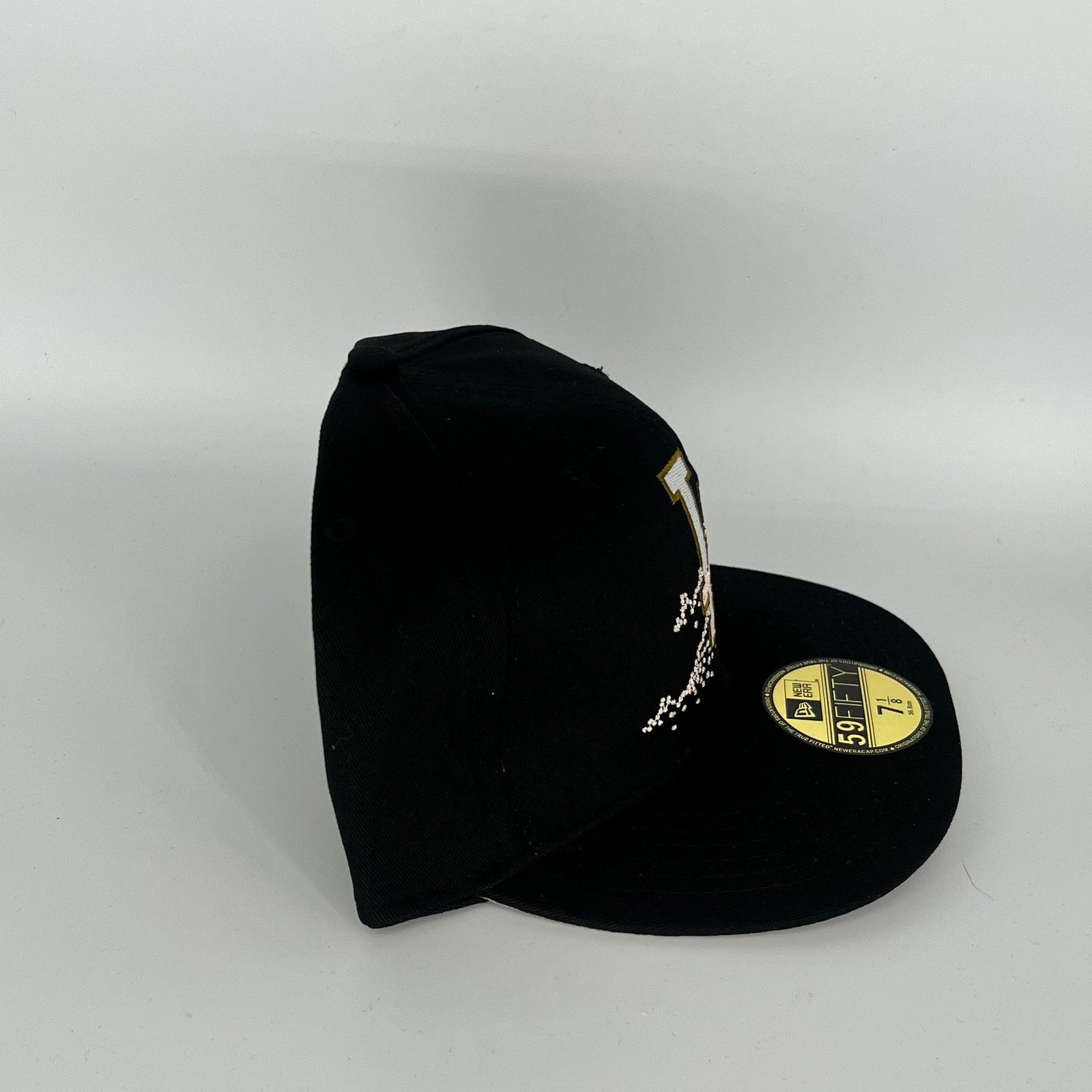New Era Size 7 1/8 Gray Black Los Angeles Dodgers New Era MLB Size ONE SIZE - 3 Thumbnail
