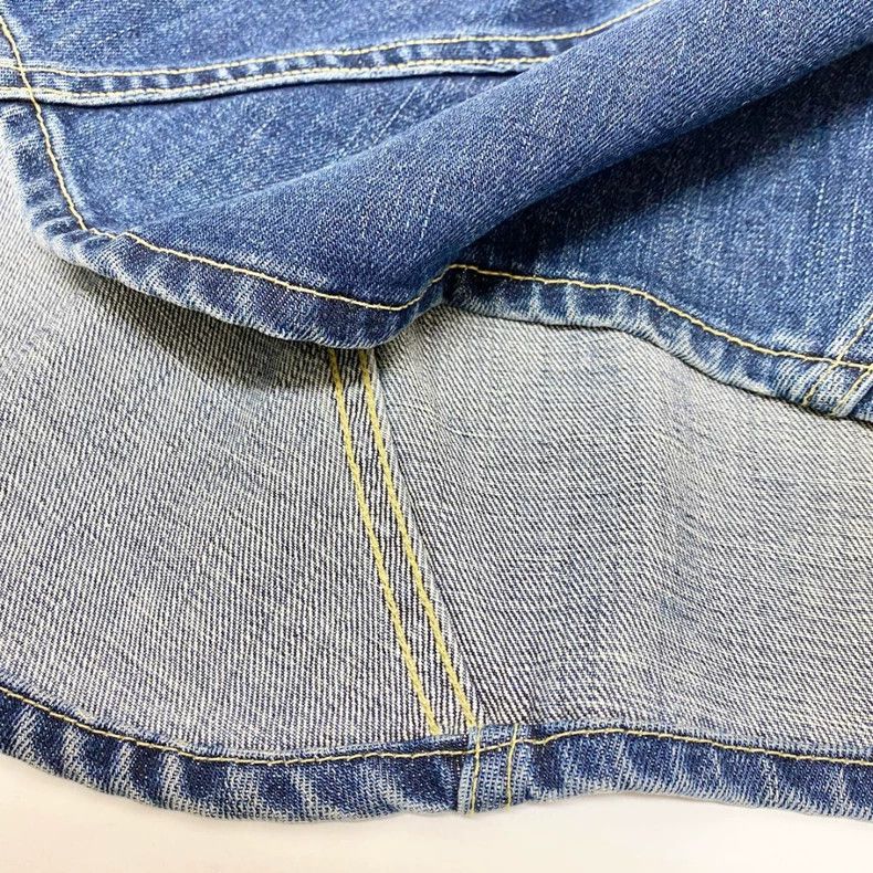 Issey Miyake Issey Miyake size:2 Blue denim skirt Size 22" - 5 Thumbnail