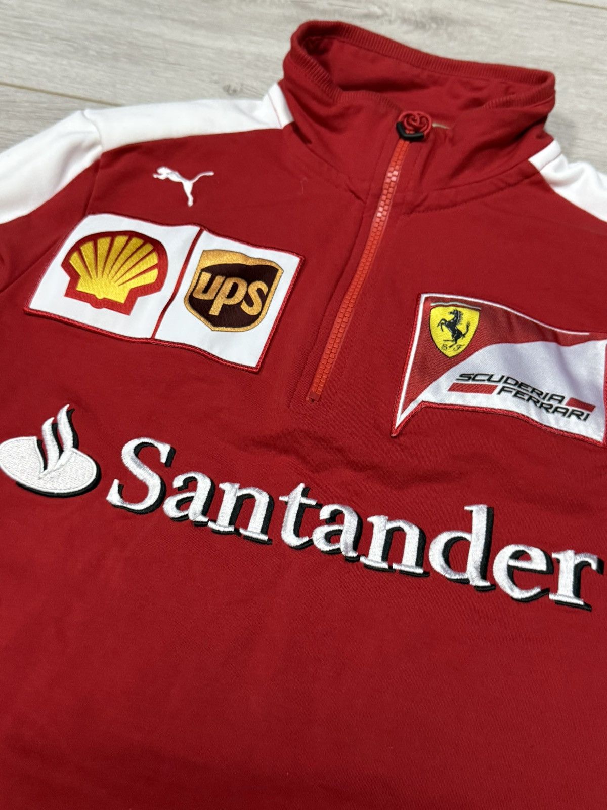Puma Puma Santander scuderia Ferrari 1/4 zip big logo Size US M / EU 48-50 / 2 - 4 Thumbnail