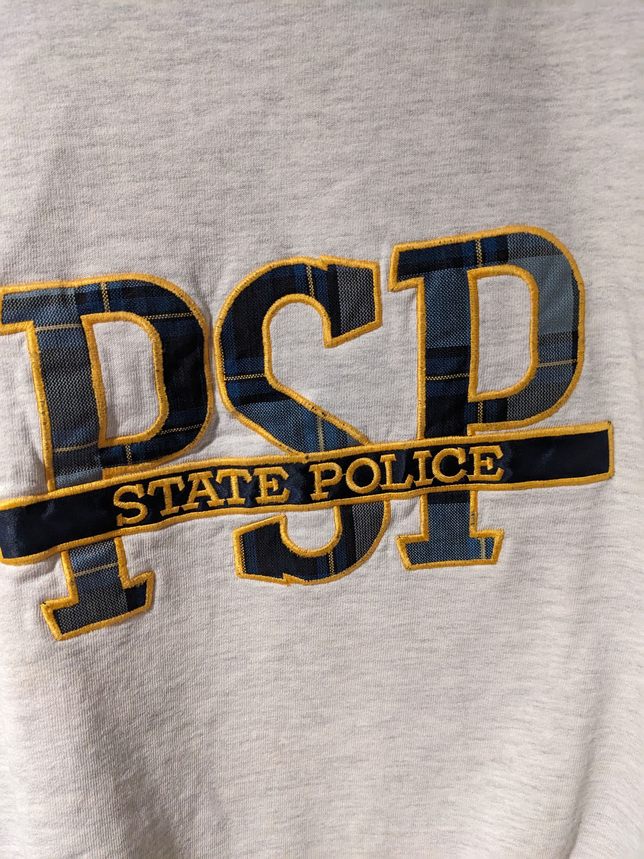 Vintage Vintage 90s Penn State Police Patch College Sweatshirt Size US M / EU 48-50 / 2 - 2 Thumbnail