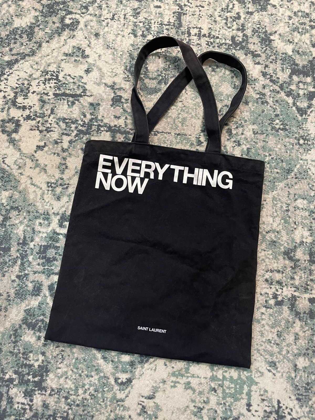 Saint Laurent Paris SS18 Saint Laurent “Everything Now” 100% Cotton Tote Size ONE SIZE - 1 Thumbnail