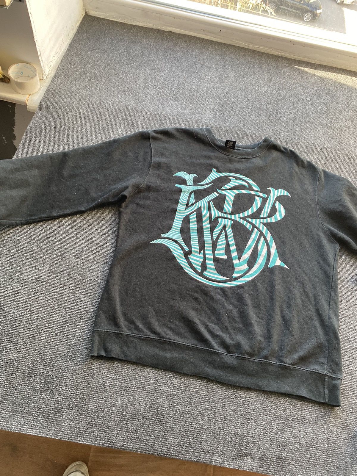 KREW 🔥Krew kr3w sweatshirt black opium punk mens y2k Size US L / EU 52-54 / 3 - 7 Thumbnail
