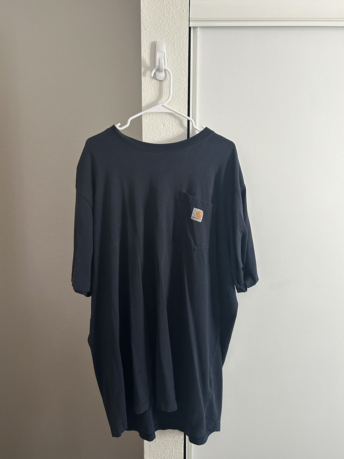 Carhartt × Vintage navy blue vintage carhartt oversized shirt Size US XXL / EU 58 / 5 - 1 Thumbnail