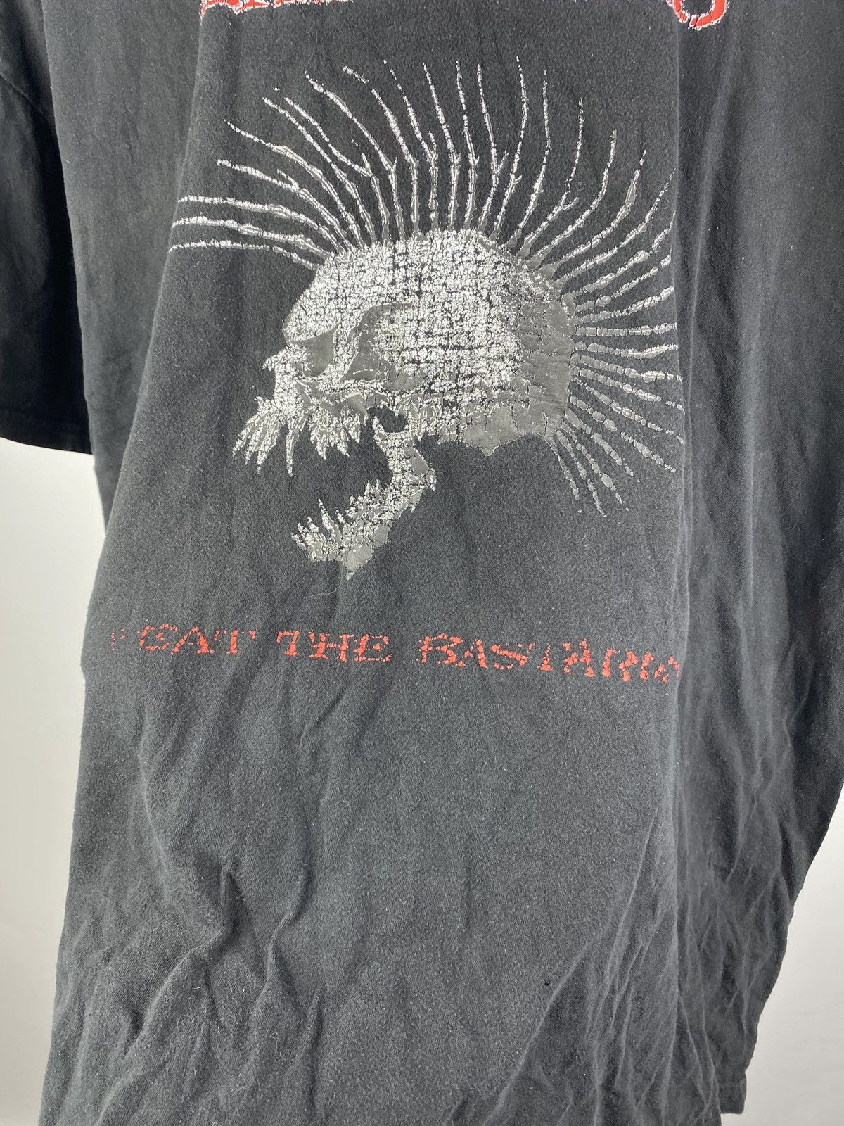 Band Tees × Vintage 00s VNTG The Exploited Beat The Bastards Rock Metal Shirt Size US XXL / EU 58 / 5 - 3 Thumbnail