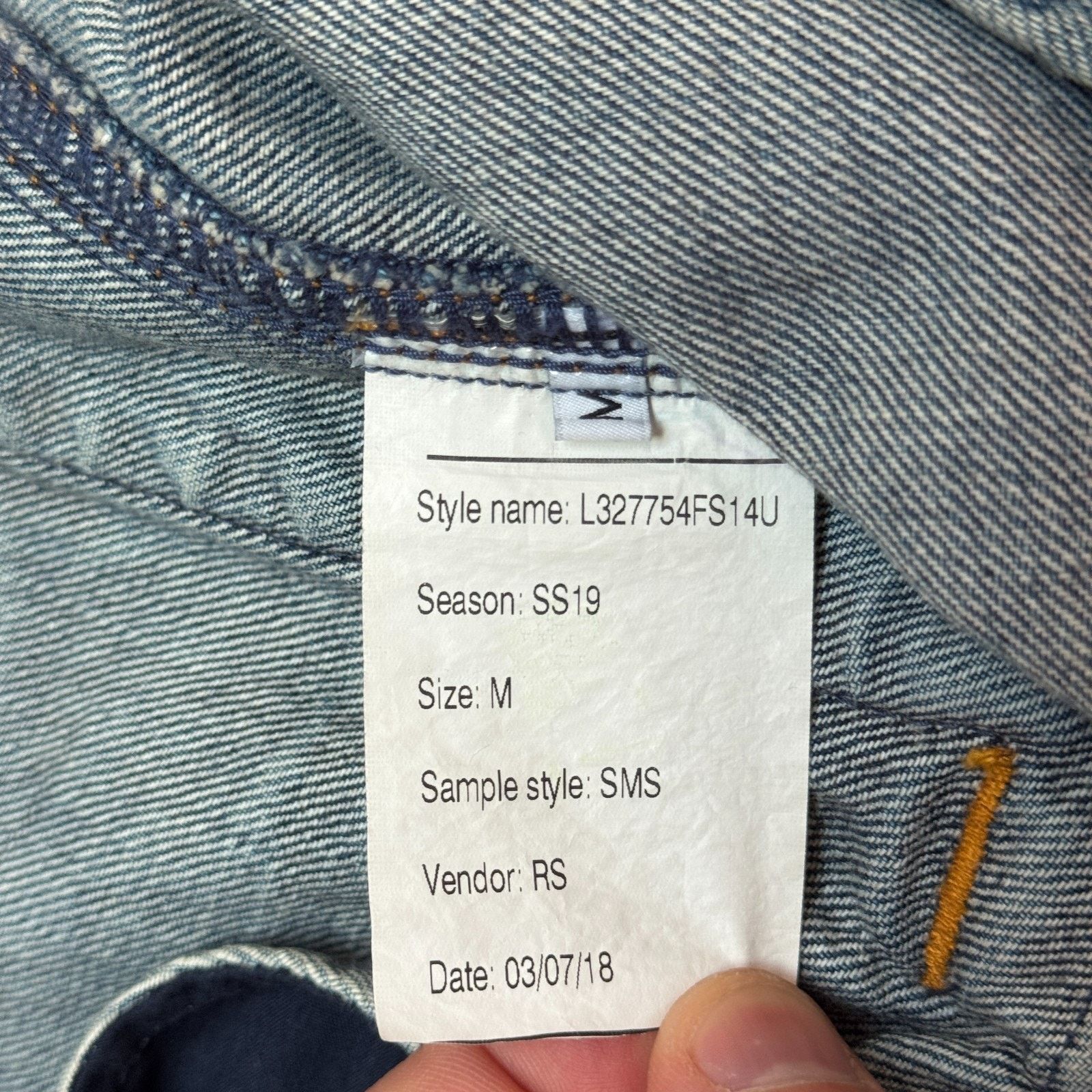 Lee SS19 Self Portrait x Lee Denim Trucker Jacket Women's Medium Size M / US 6-8 / IT 42-44 - 7 Thumbnail