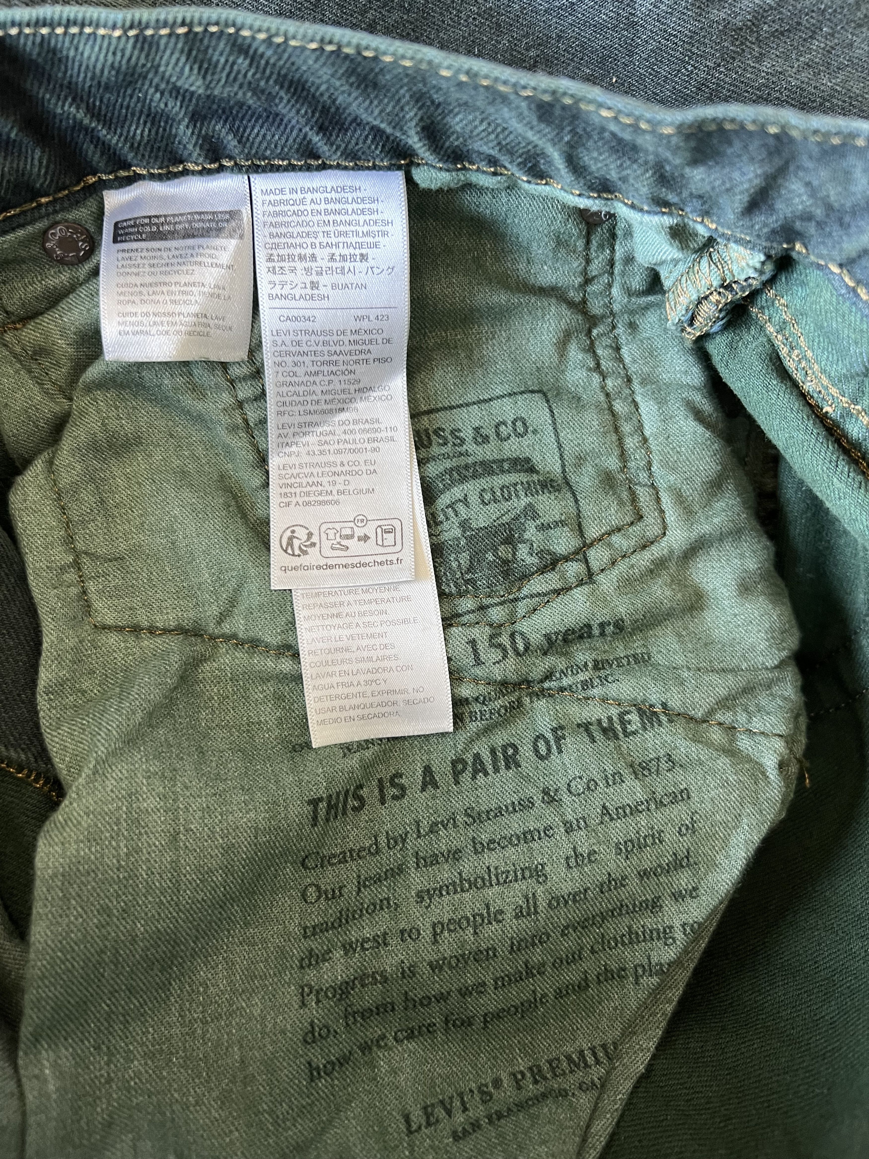 Awake NY × Levi's Awake NY Levi's Overdye Super Baggy Jeans in Green Size US 34 / EU 50 - 8 Thumbnail