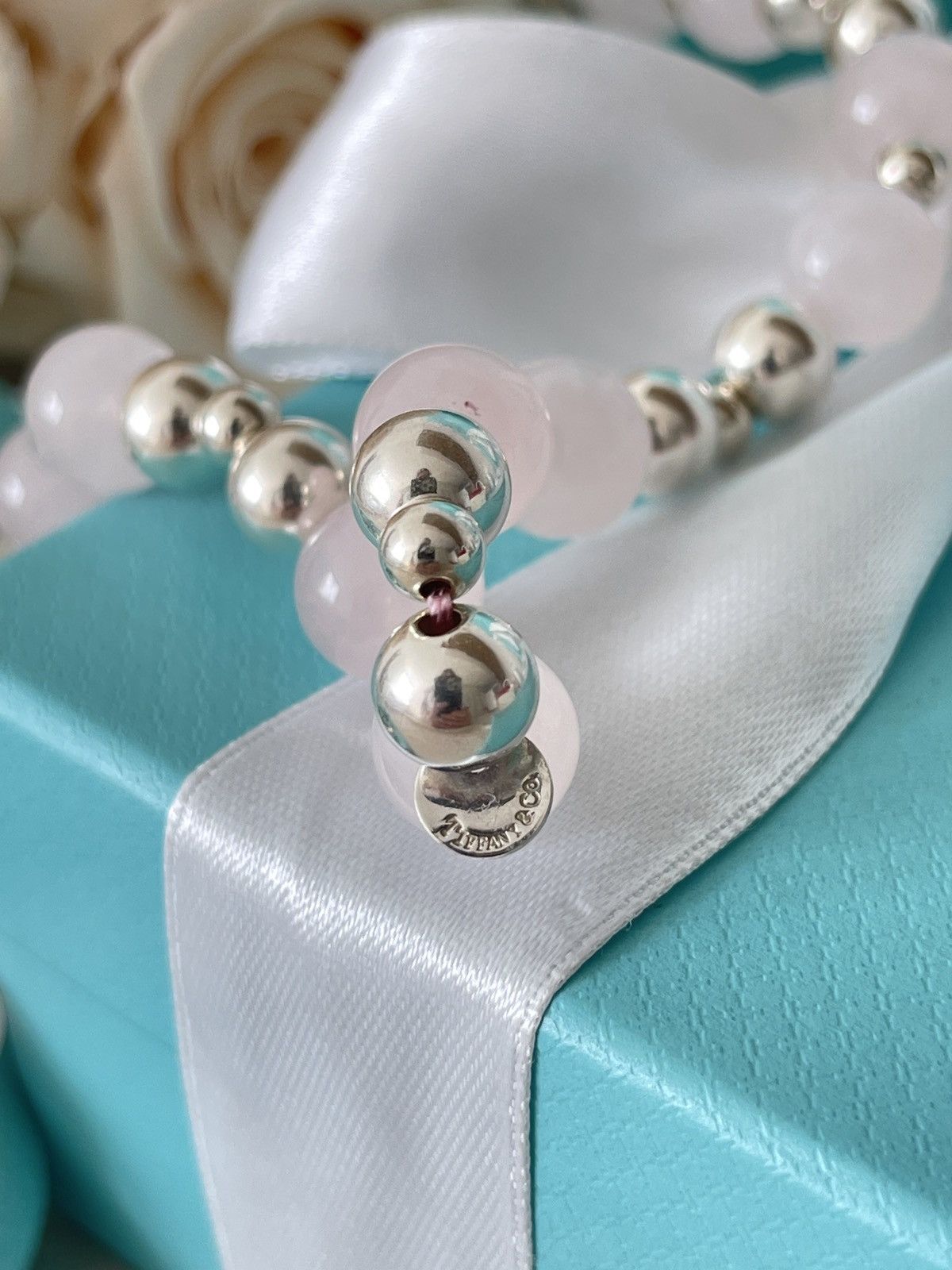 Tiffany & Co. Vintage Tiffany & Co. Pink Quartz Silver Beads Necklace 30” Size ONE SIZE - 13 Thumbnail