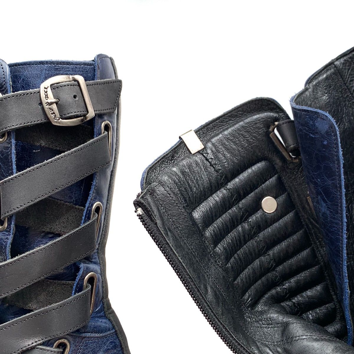 New Rock New Rock Blue Boots Vintage Size US 7 / IT 37 - 6 Thumbnail