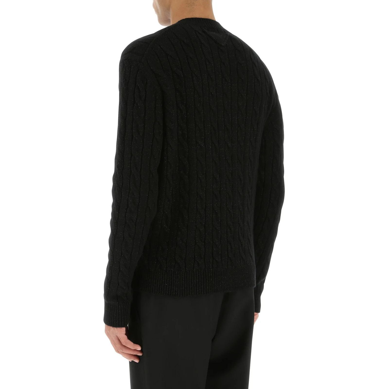 Prada PRADA Black Wool Blend Sweater New & Authentic (Men's size:5 Size US M / EU 48-50 / 2 - 4 Thumbnail