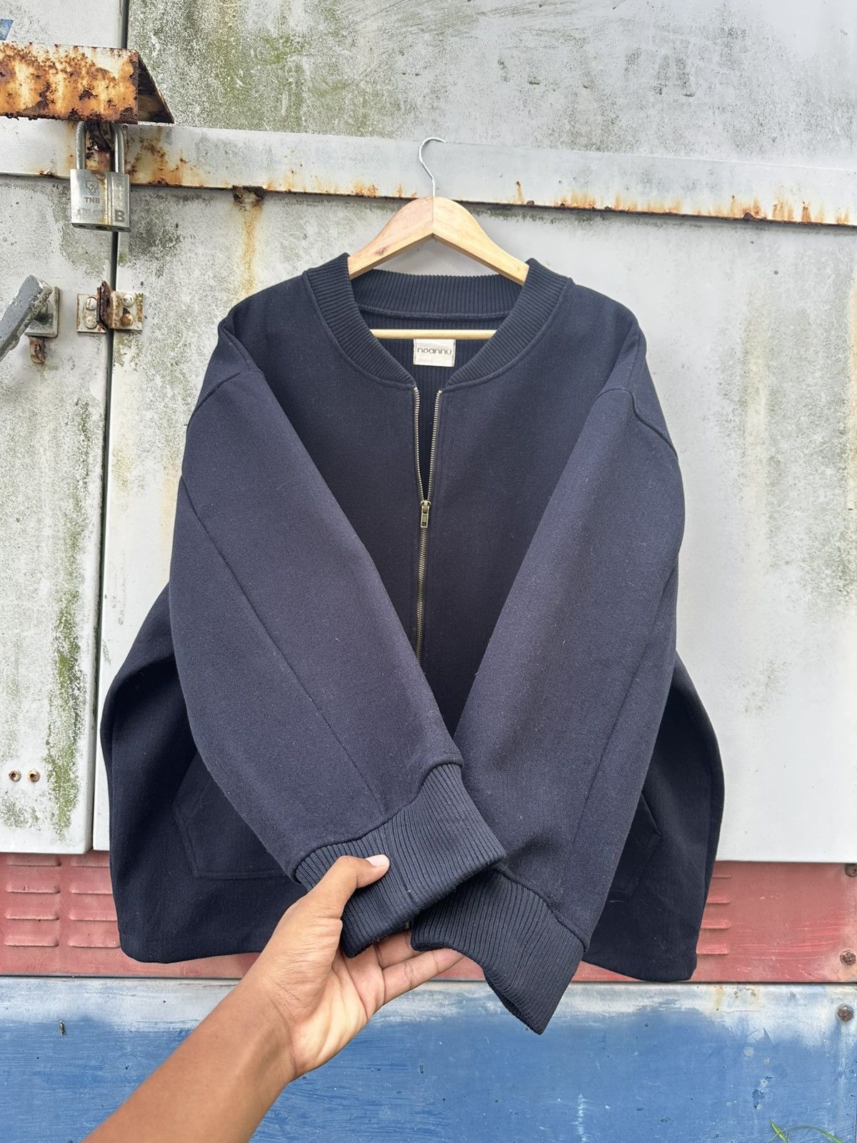 Japanese Brand 👹Noannu Baggy Bomber Jacket Size US L / EU 52-54 / 3 - 4 Thumbnail