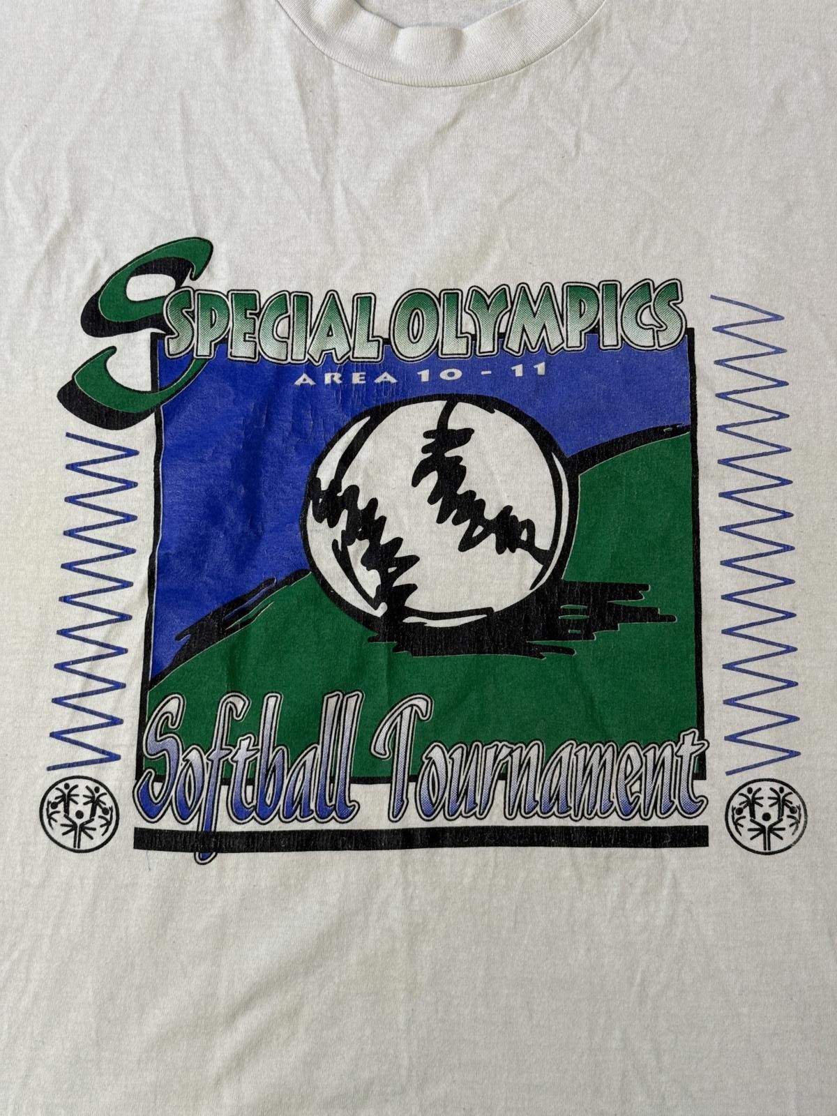 Fruit Of The Loom VTG Softball Tournament T-shirt Art Special Olympics Area XL Size US XL / EU 56 / 4 - 3 Thumbnail