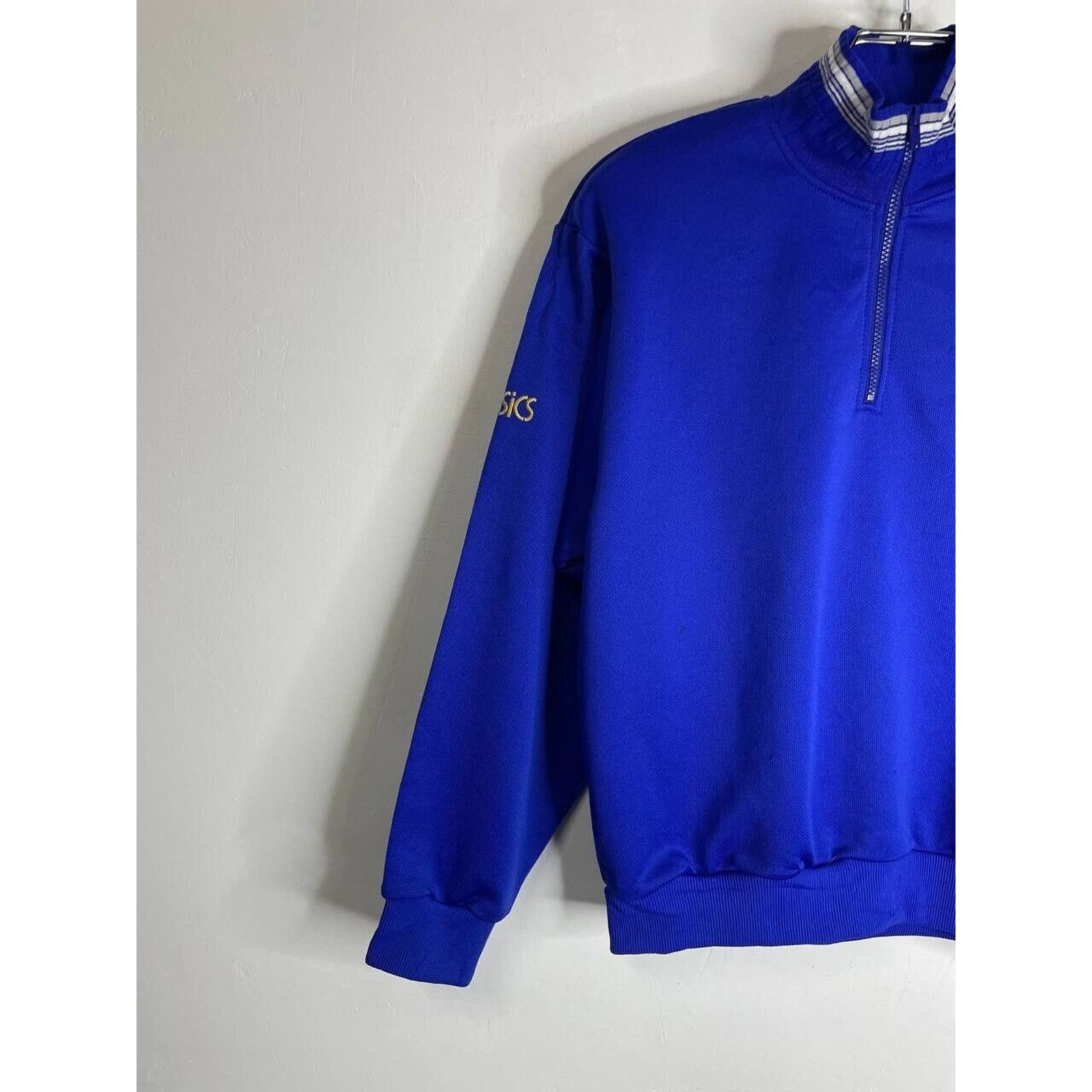 Asics × Vintage Asics Japan National Team Quarter Zip Sweatshirt Pullover Size US S / EU 44-46 / 1 - 2 Thumbnail