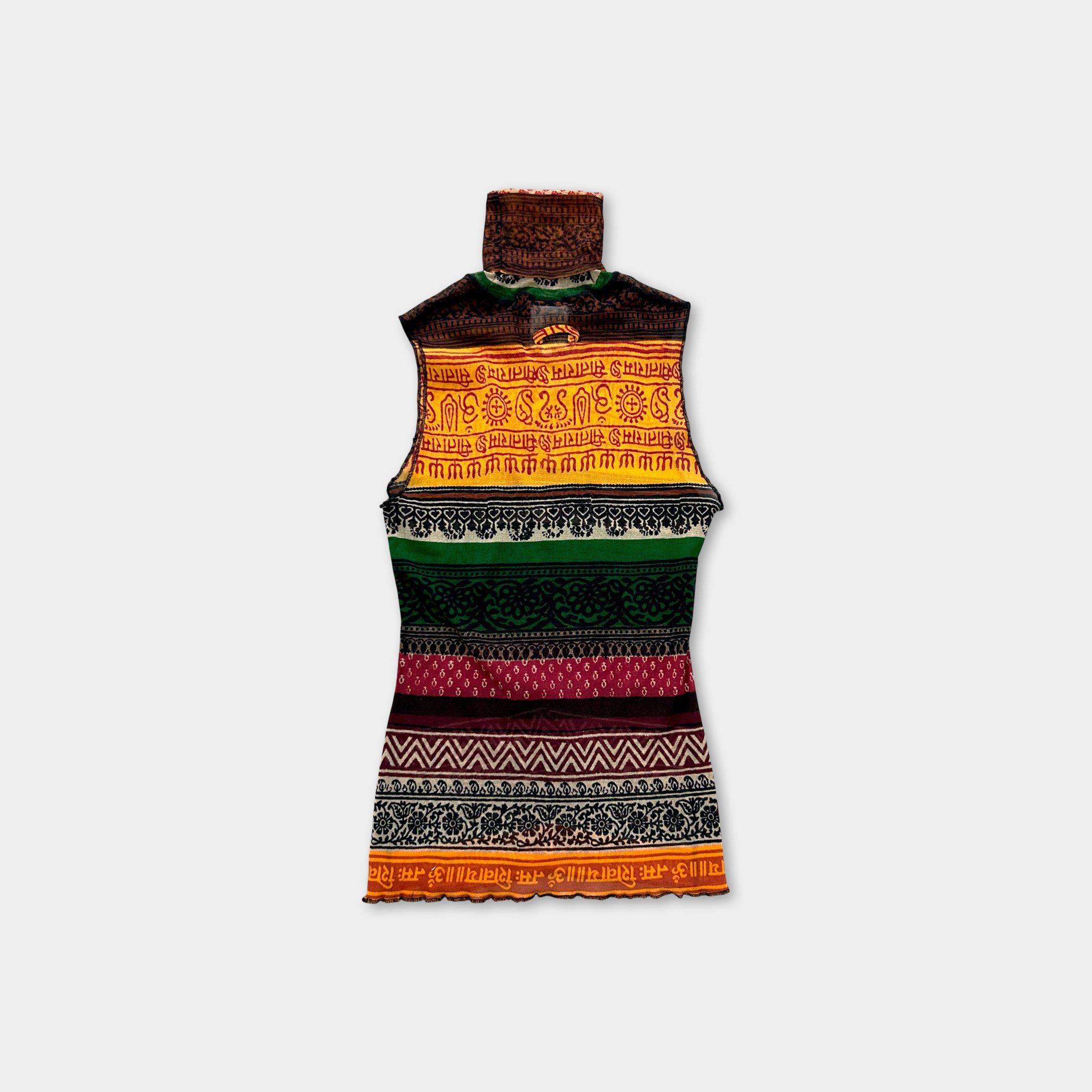 Jean Paul Gaultier Jean Paul Gaultier Classic Mesh Sleeveless Turtleneck Top Mu Size S / US 4 / IT 40 - 6 Thumbnail