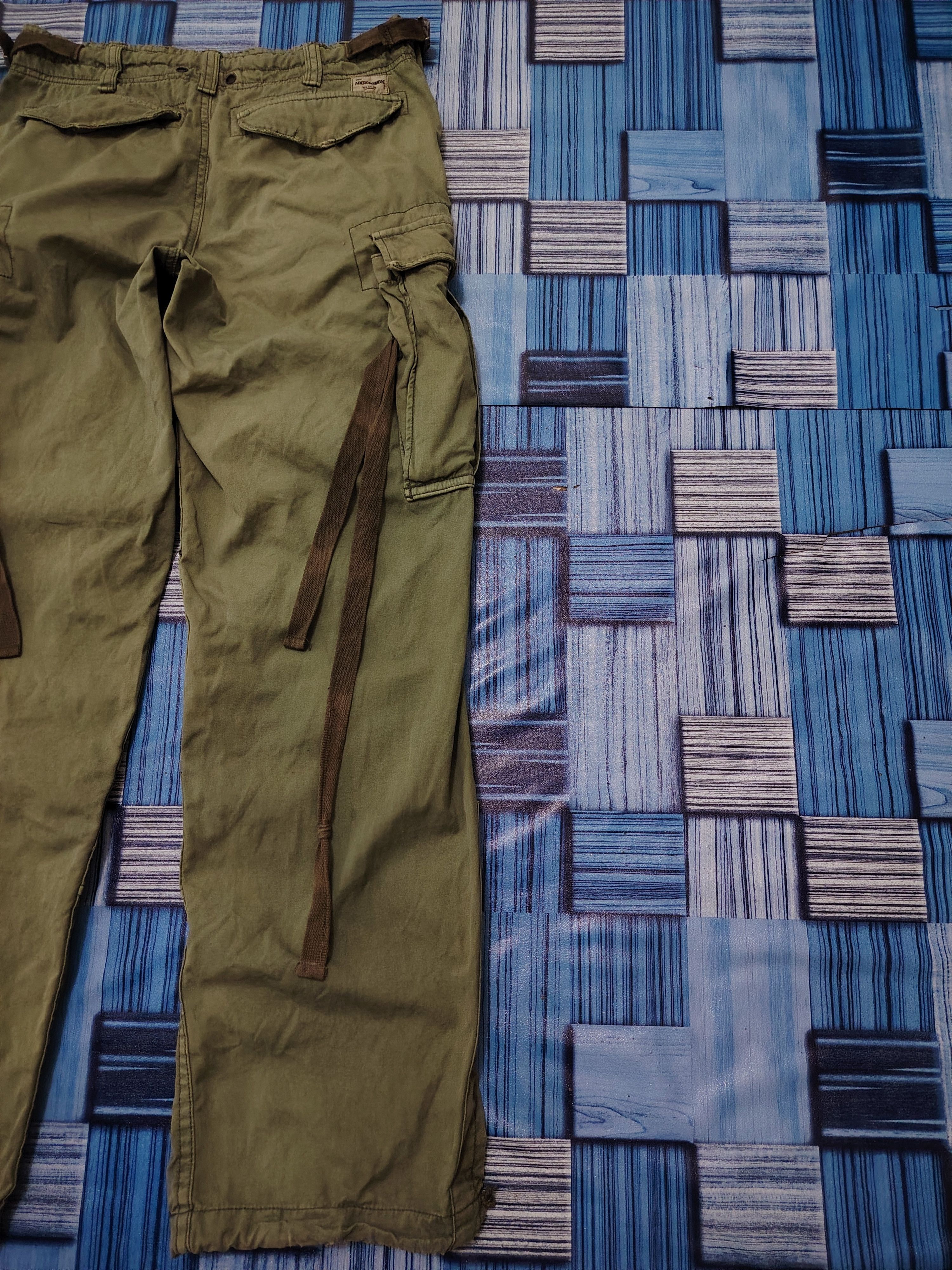 Abercrombie & Fitch Vtg Abercrombie & Fitch Cargo Military Pants Style Size US 29 - 15 Thumbnail
