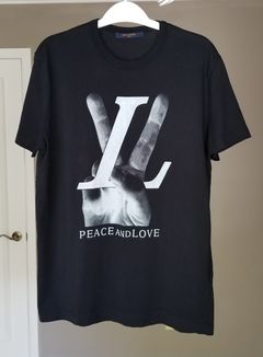 Louis Vuitton Black Peace and Love Men Tee Shirt XS ref.354413 - Joli Closet