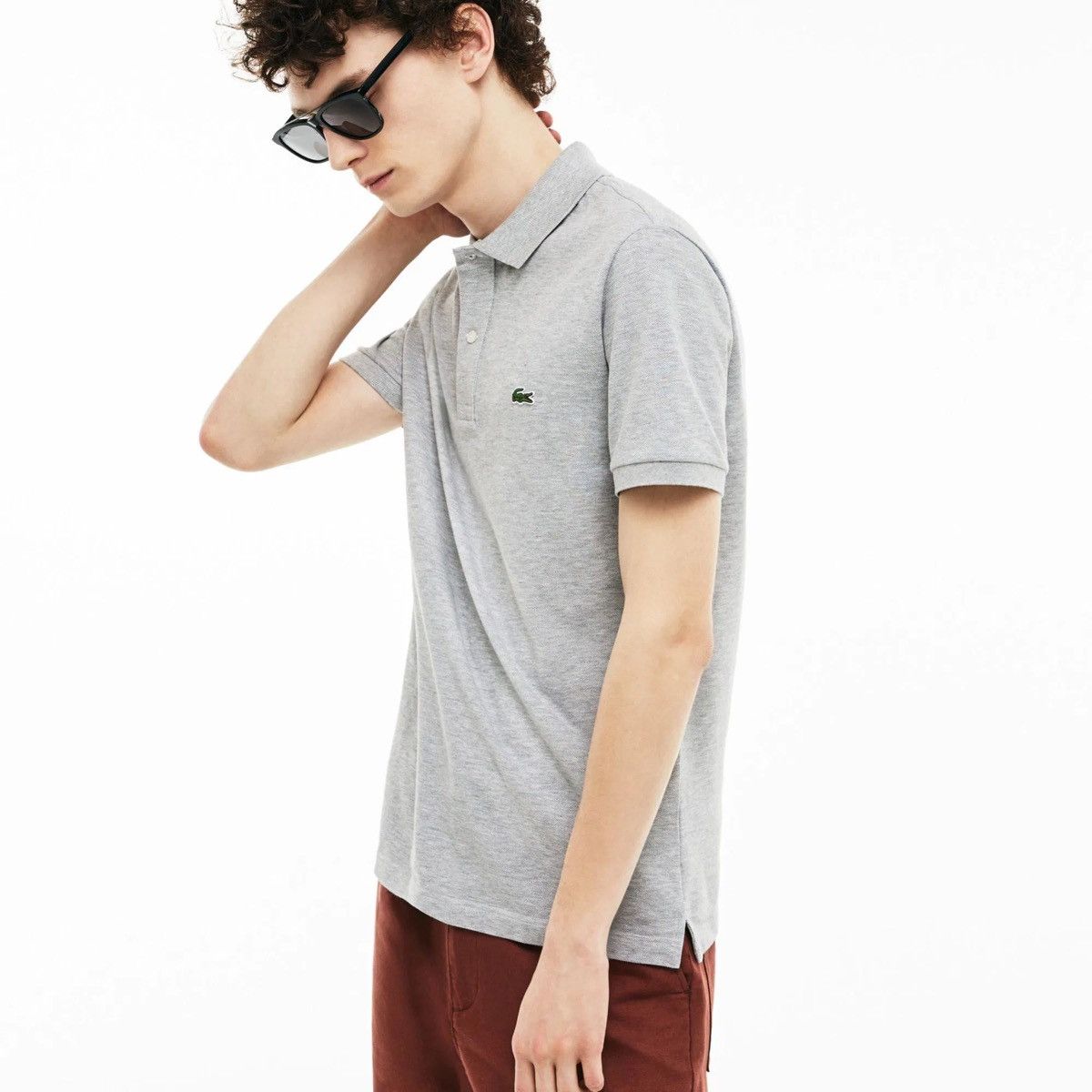 Lacoste 🇫🇷 Lacoste Slim Fit Polo T-Shirt Made in France Retro Rare Size US L / EU 52-54 / 3 - 2 Thumbnail