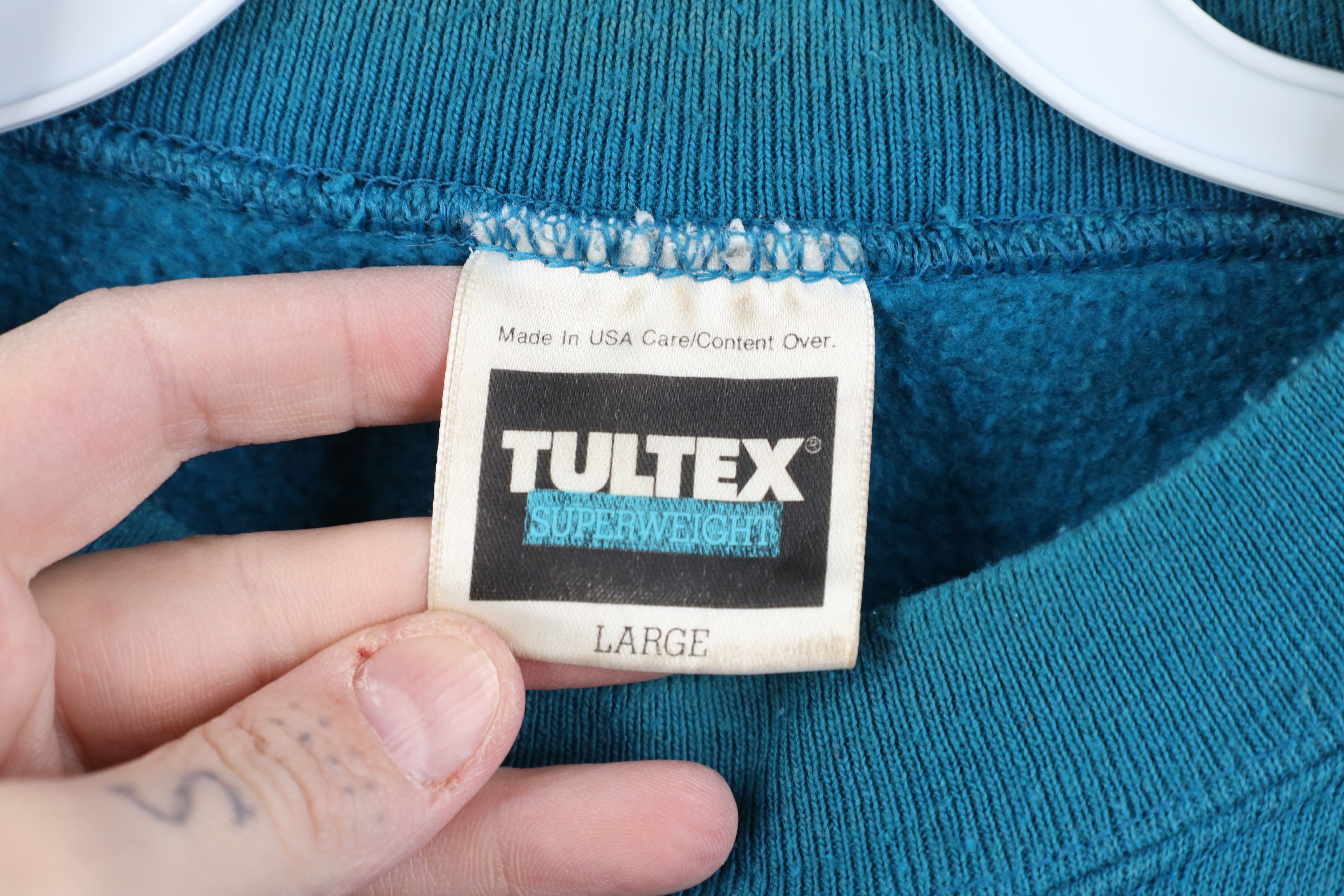 Vintage Vintage 90s Streetwear Crewneck Sweatshirt Blue USA Size US L / EU 52-54 / 3 - 4 Thumbnail