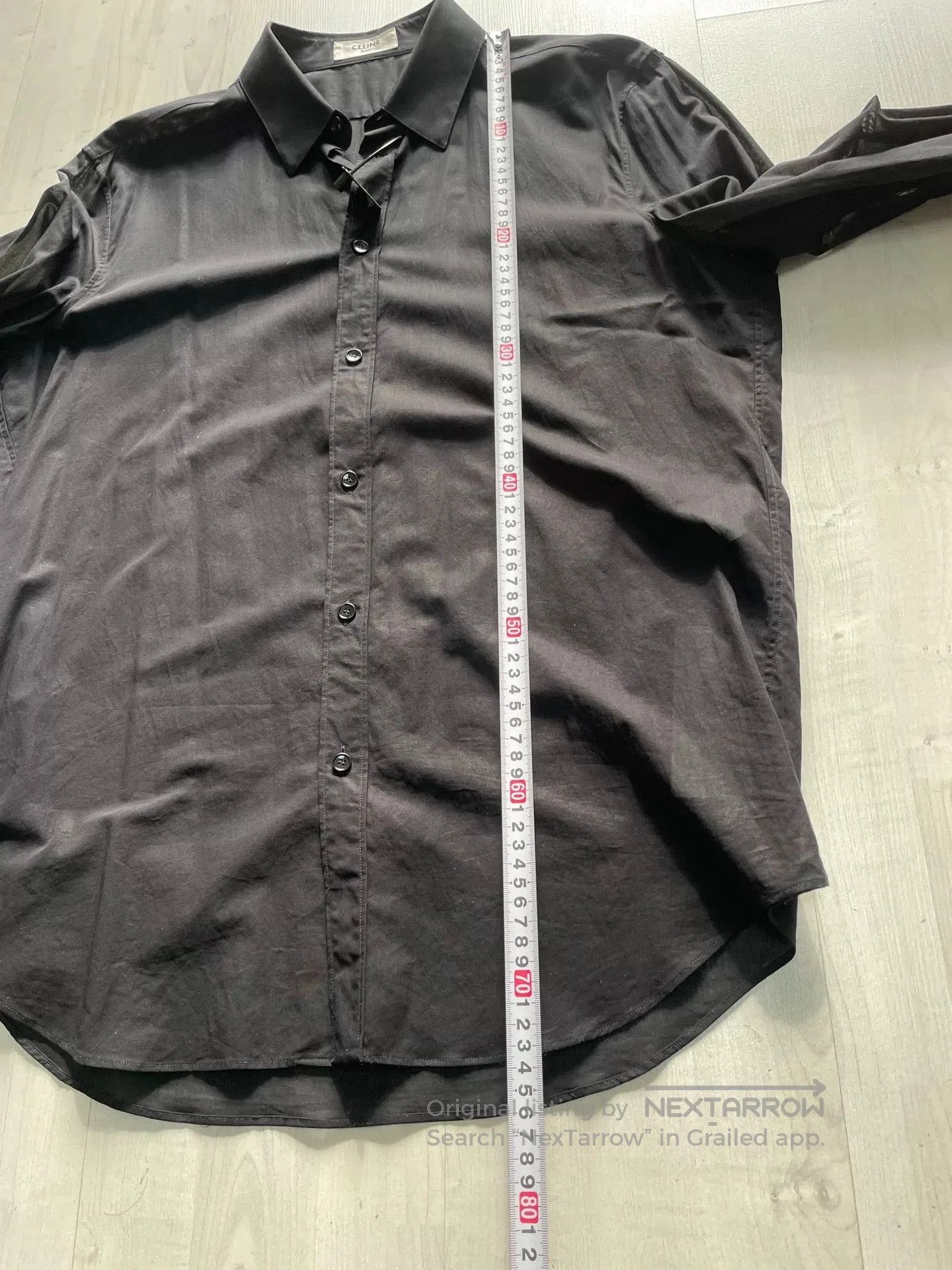 Hedi Slimane CELINE Hedi Slimane Black Shirt 41. Size US M / EU 48-50 / 2 - 4 Thumbnail