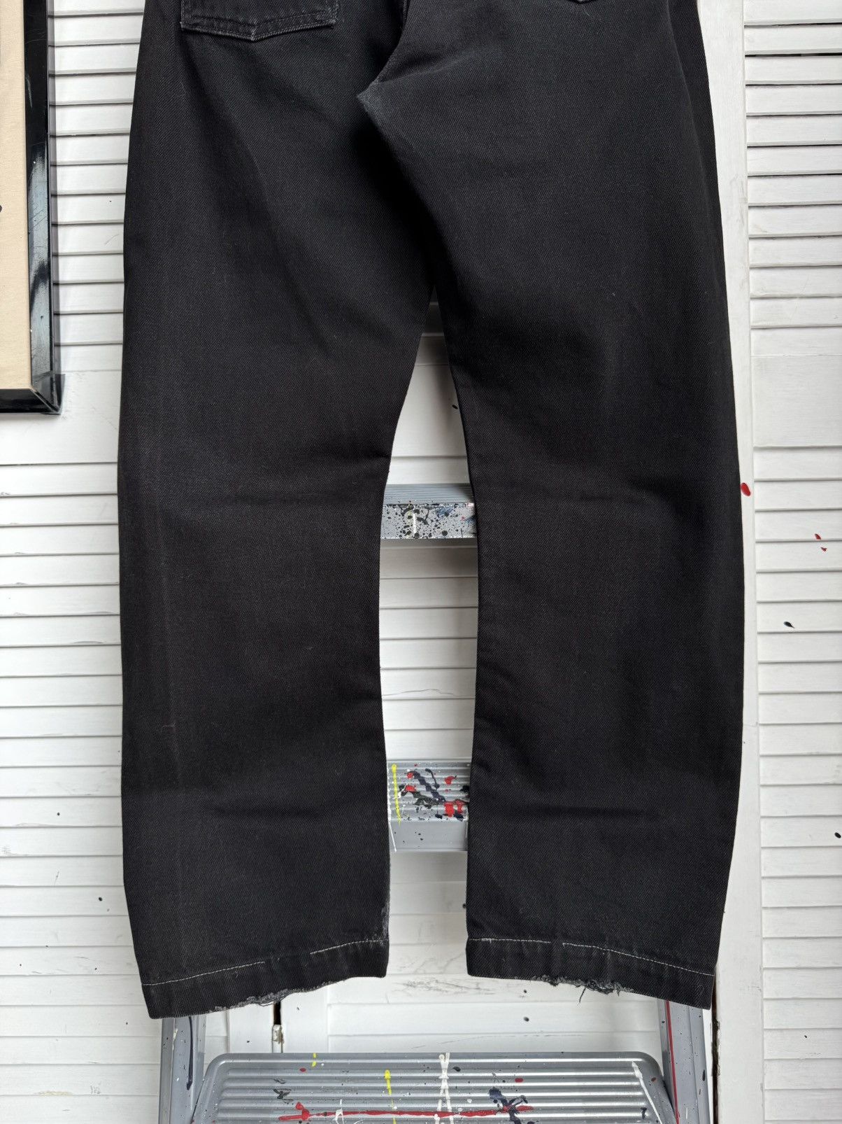 Levi's Levis 615 Vintage Black Jeans Straight Fit Orange Tab Size US 30 / EU 46 - 7 Thumbnail