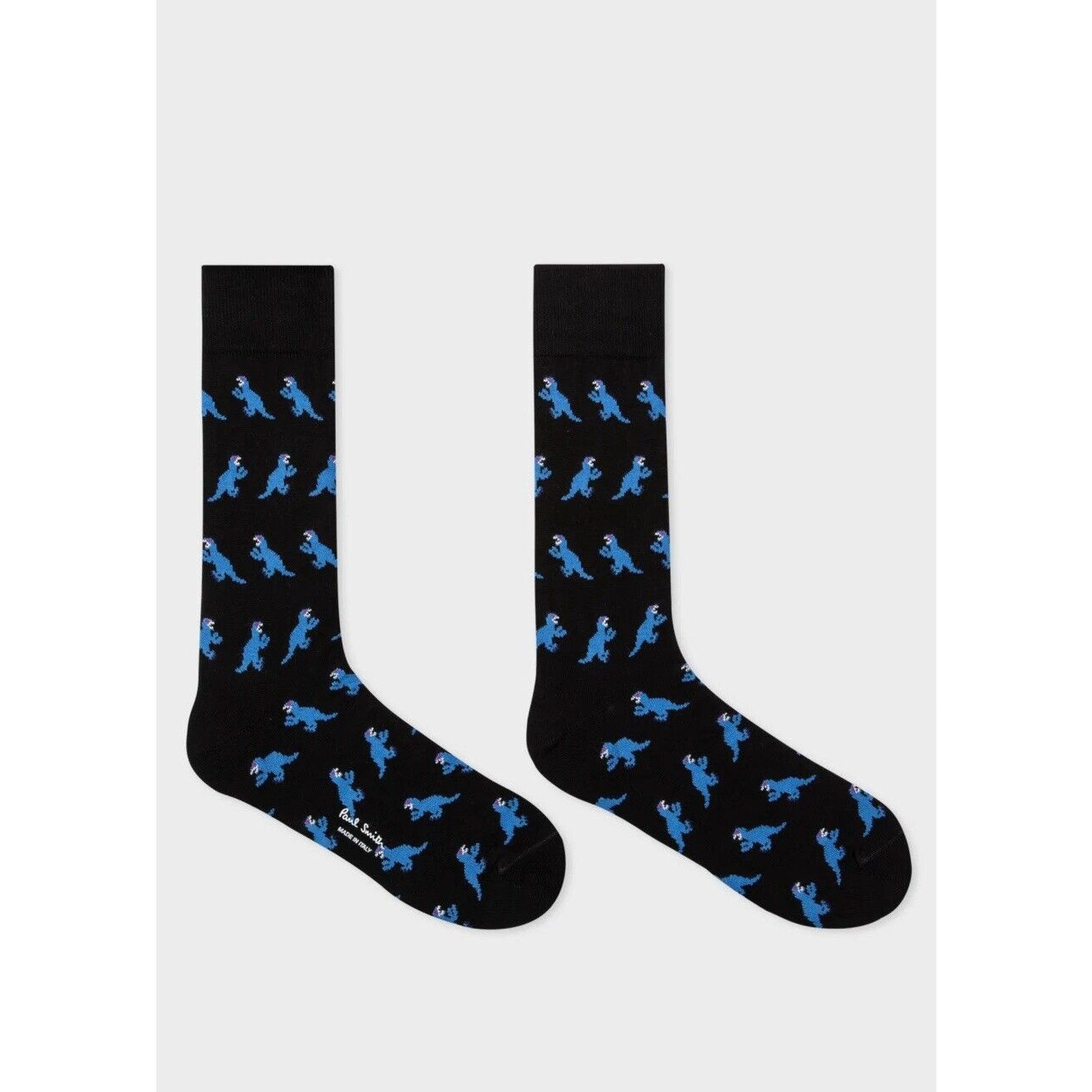Paul Smith NWT $35 Paul Smith Dinosaur jacquard socks made in Italy. Size ONE SIZE - 1 Thumbnail