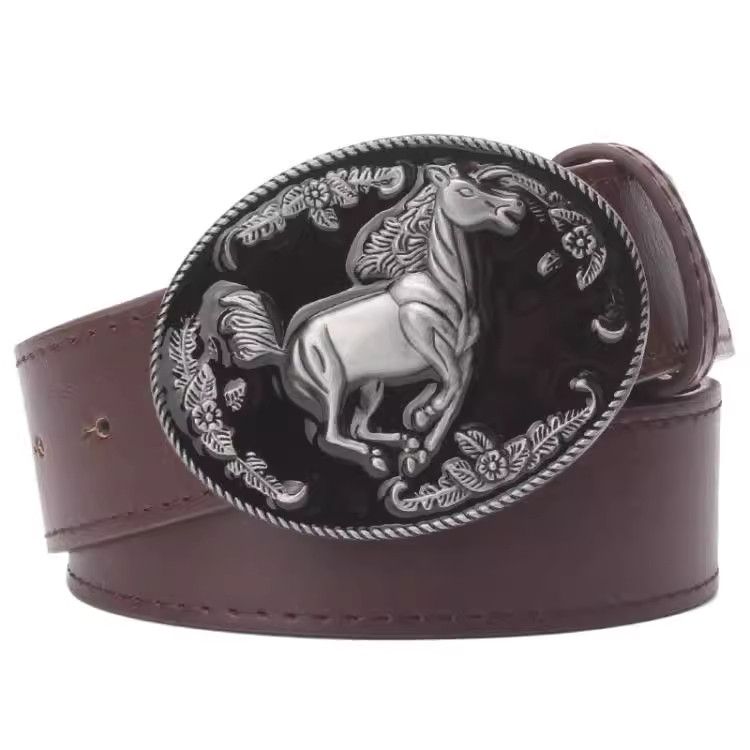Designer New Design Vintage Belt Riveted Belts Menswear Accessories Size ONE SIZE - 2 Thumbnail