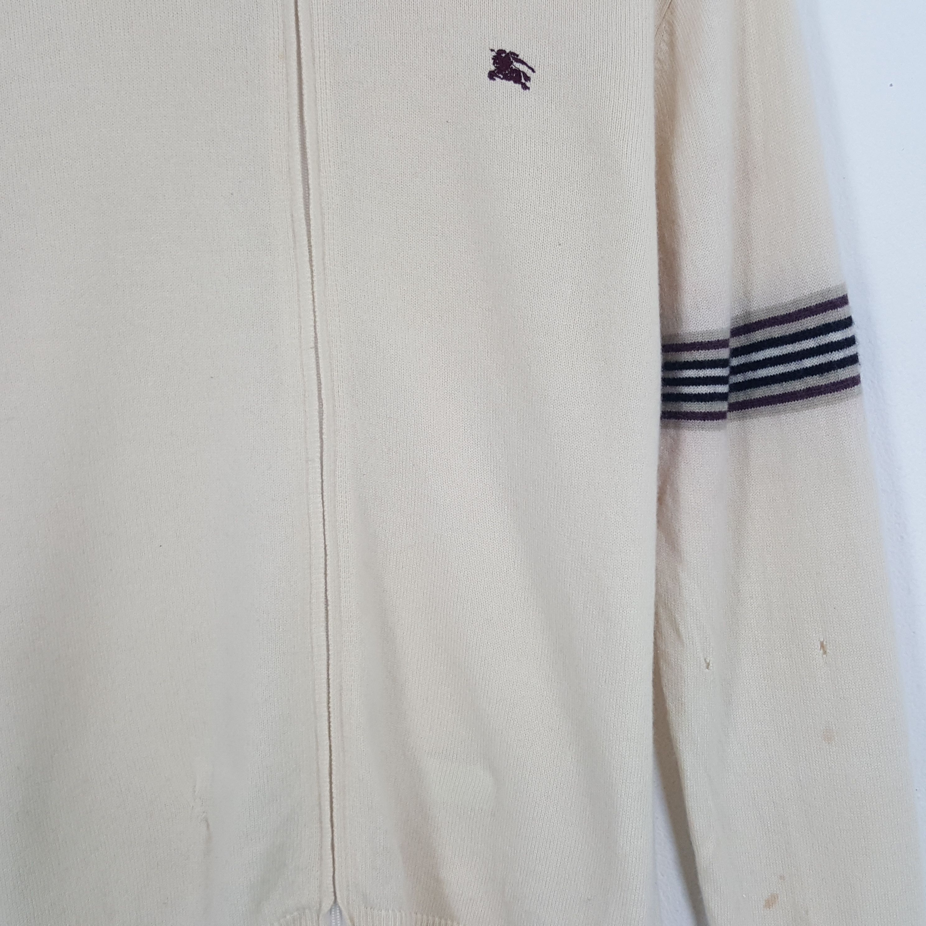 Burberry × Japanese Brand × Vintage Vintage Burberry Black Label Nova Check Zipper Sweatshirt Size US M / EU 48-50 / 2 - 2 Thumbnail