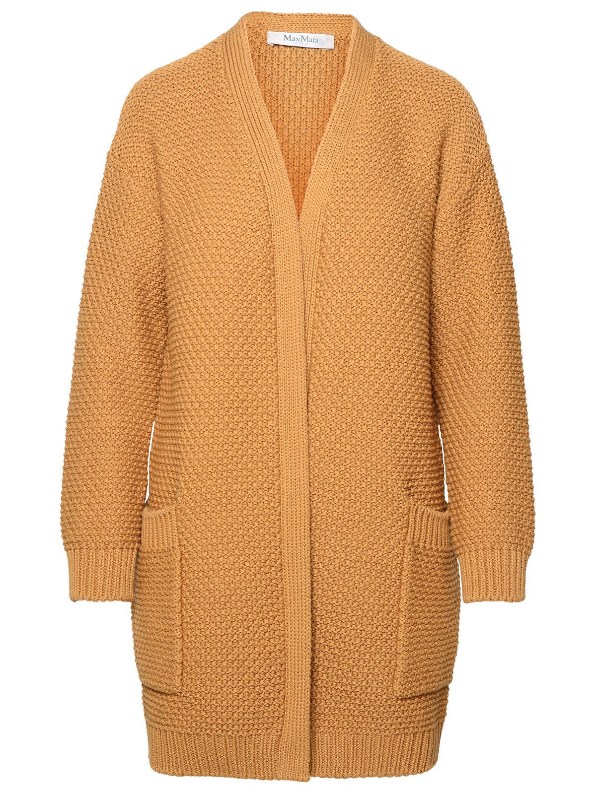 image of Max Mara Cardigan Abissi1234 in Brown, Women's (Size Medium)
