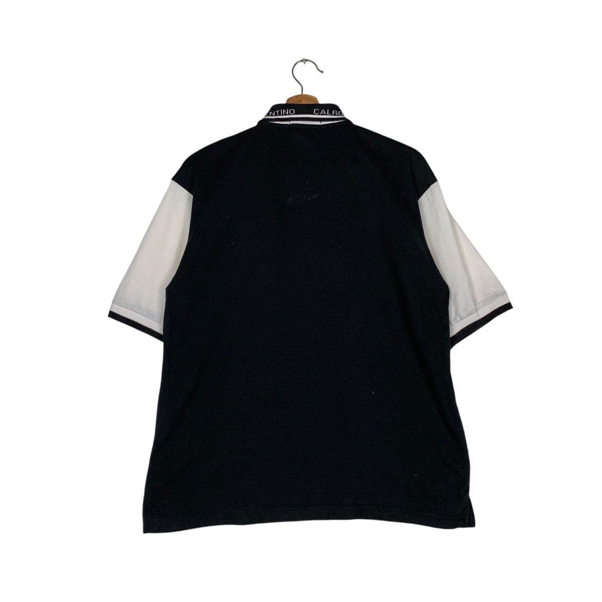 Valentino CALRO VALENTINO Embroidery Big Logo Polo Shirt #1430-C65 Size US M / EU 48-50 / 2 - 7 Thumbnail