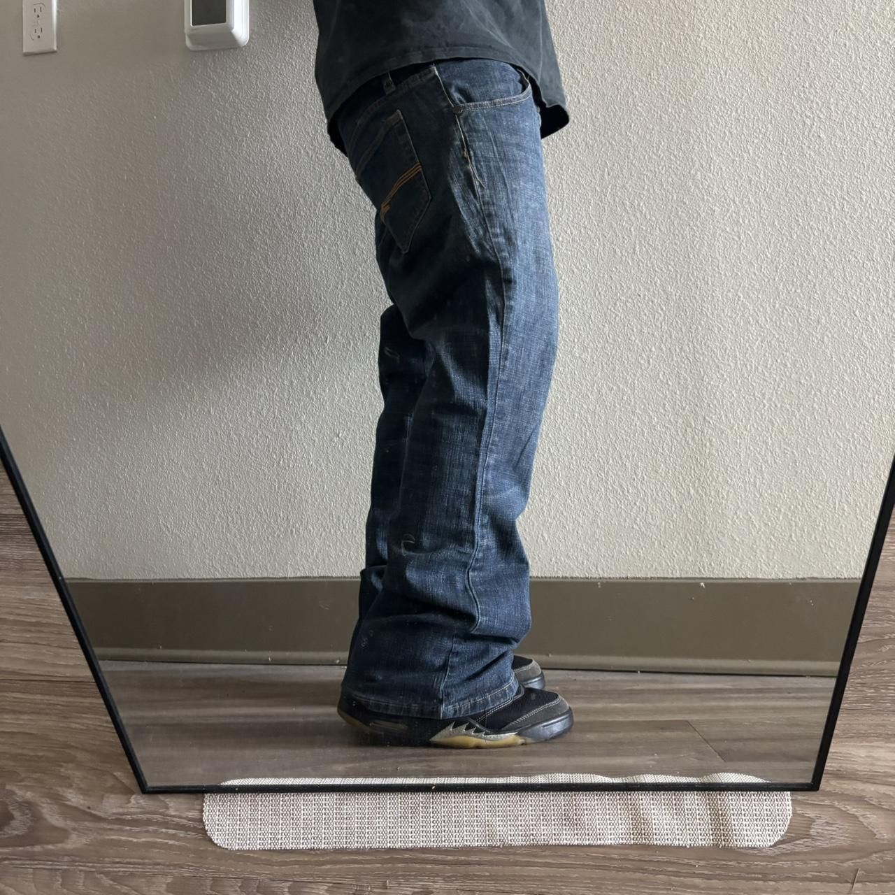 Japanese Brand Crazy Vintage Y2K/2000s Grunge Dark Wash Flared Denim Jeans! 36x28 Size US 36 / EU 52 - 2 Thumbnail