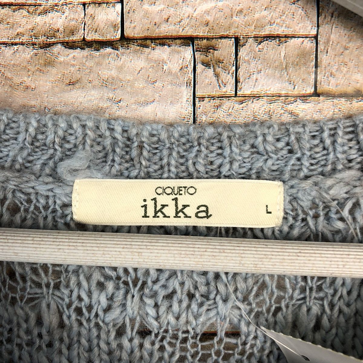 Homespun Knitwear × Japanese Brand × Vintage Ikka Blue Knitwear vintage japan #A866 Size L / US 10 / IT 46 - 9 Thumbnail