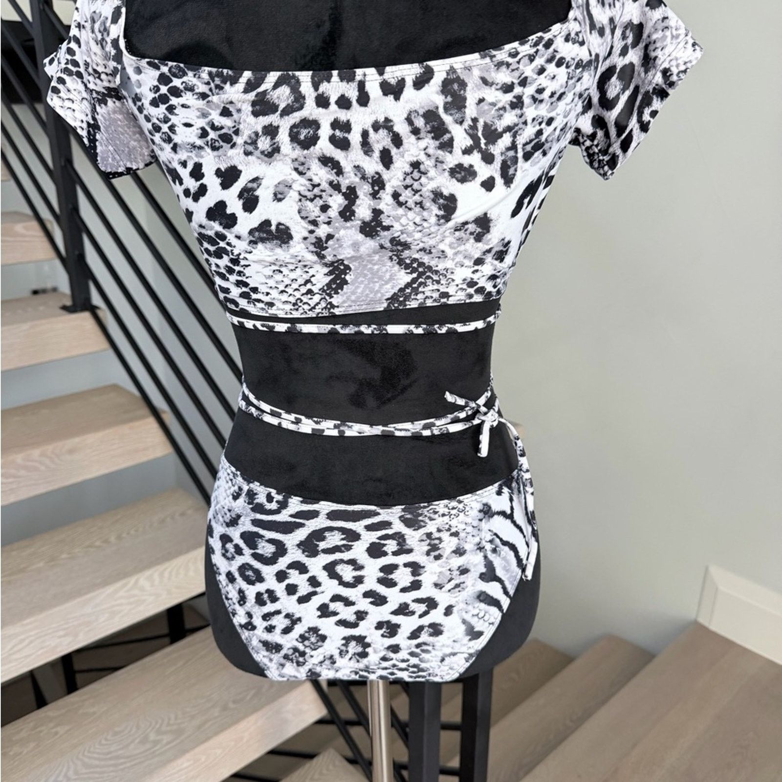 Other Snake Print 3 piece Swimsuit Swimwear Bikini Beach Set S Size ONE SIZE - 7 Thumbnail