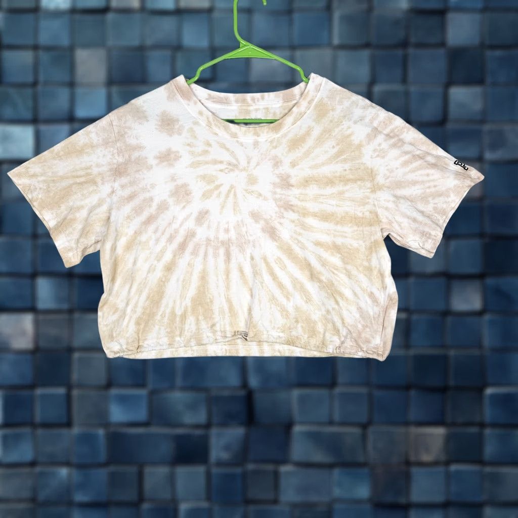 Victoria's Secret Victoria’s Secret Pink T-Shirt Women’s Yellow White Tie-dye Short Sleeve Size L Size 36" / US 14 / IT 50 - 1 Thumbnail