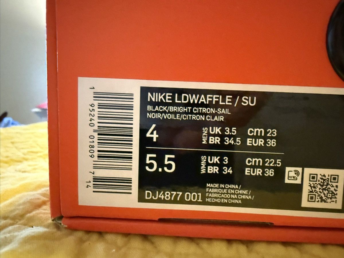 Nike × Sacai × Undercover Nike Sacai Undercover June Takahashi LD Waffle Citron Yellow Size US 5.5 / IT 35.5 - 4 Thumbnail