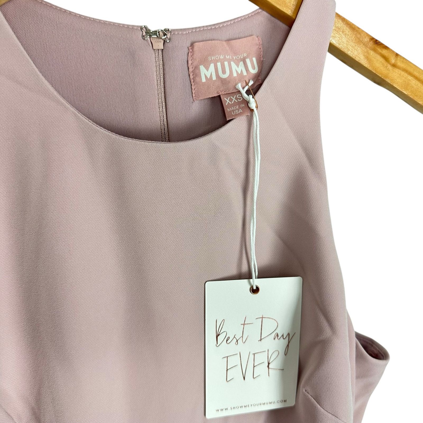 Show Me Your MuMu NWT Show Me Your MuMu High Neck Gown Vintage Rose Crepe 2XS Size XS / US 0-2 / IT 36-38 - 13 Thumbnail