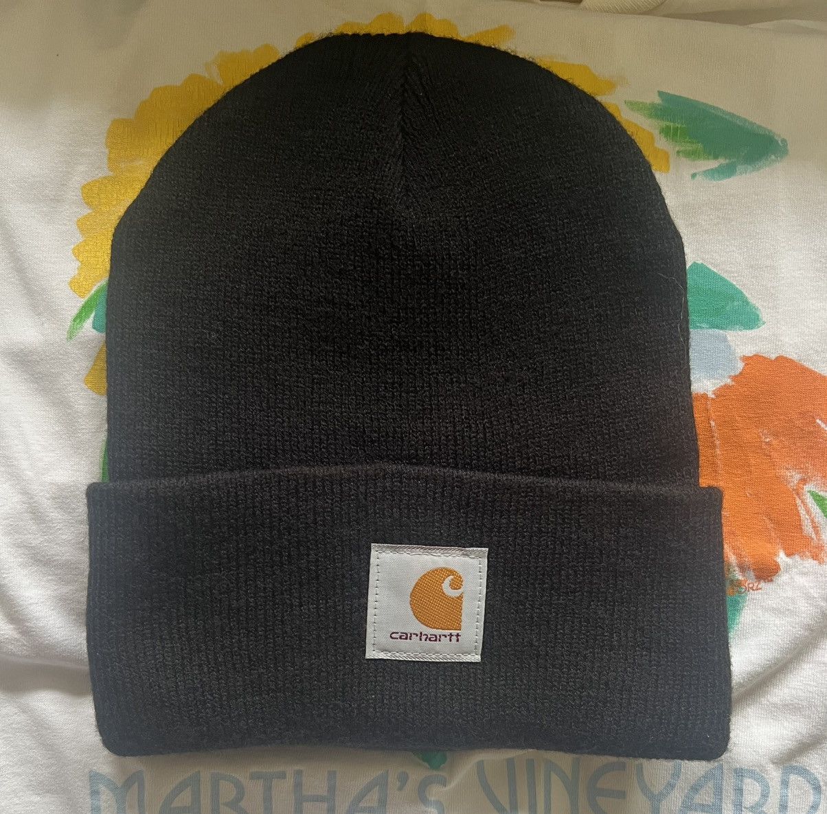 Carhartt Carhartt - Brice Marden - art embroidered beanie hat - black Size ONE SIZE - 2 Thumbnail
