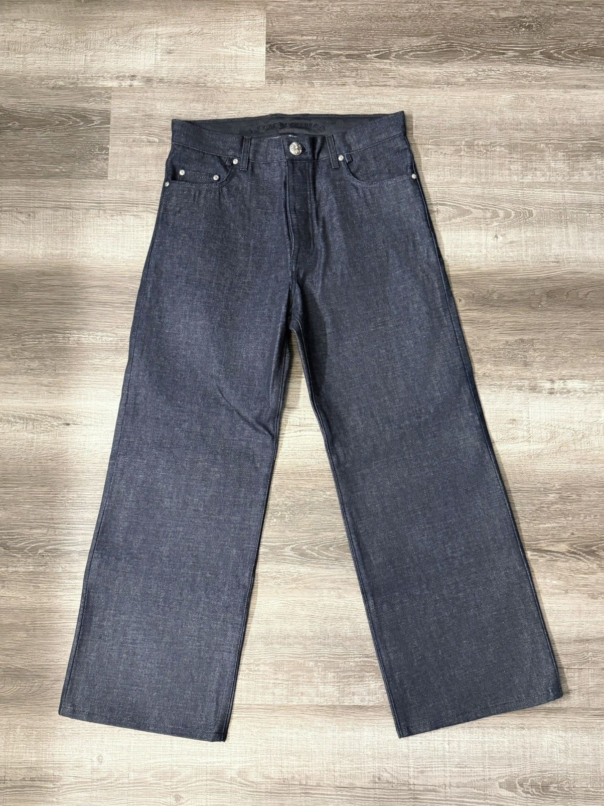 Chrome Hearts 🔥Chrome Hearts KS Baggy Selvedge Jeans Size 32🔥 Size US 32 / EU 48 - 1 Thumbnail