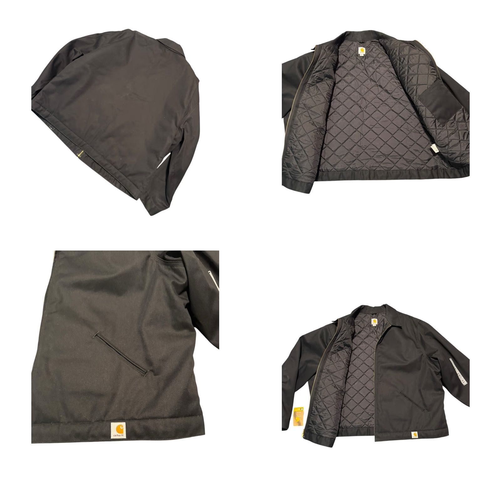 Carhartt VINTAGE Carhartt Men's Workwear Lined Bomber Twill Work Jacket J293 BLK Black 4XL NWT Size US XXL / EU 58 / 5 - 8 Thumbnail