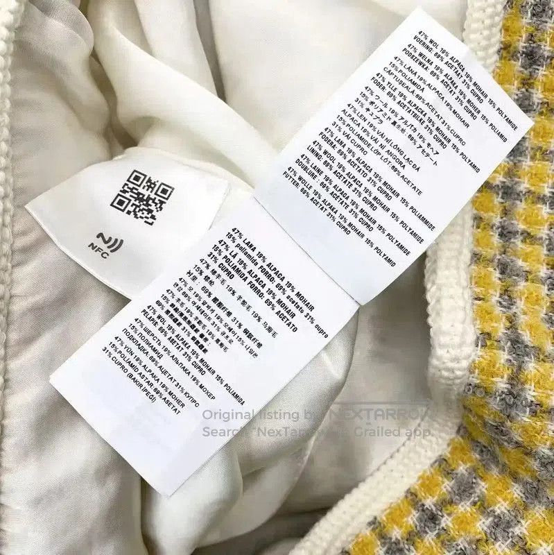 Miu Miu Miu Miu Yellow Wool Mini Skirt . Size 28" / US 6 / IT 42 - 5 Thumbnail