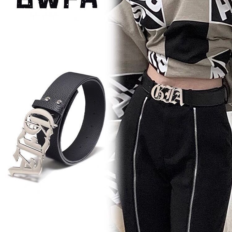Designer Modern Vintage Belt Riveted Belts Menswear Accessories Size ONE SIZE - 2 Thumbnail