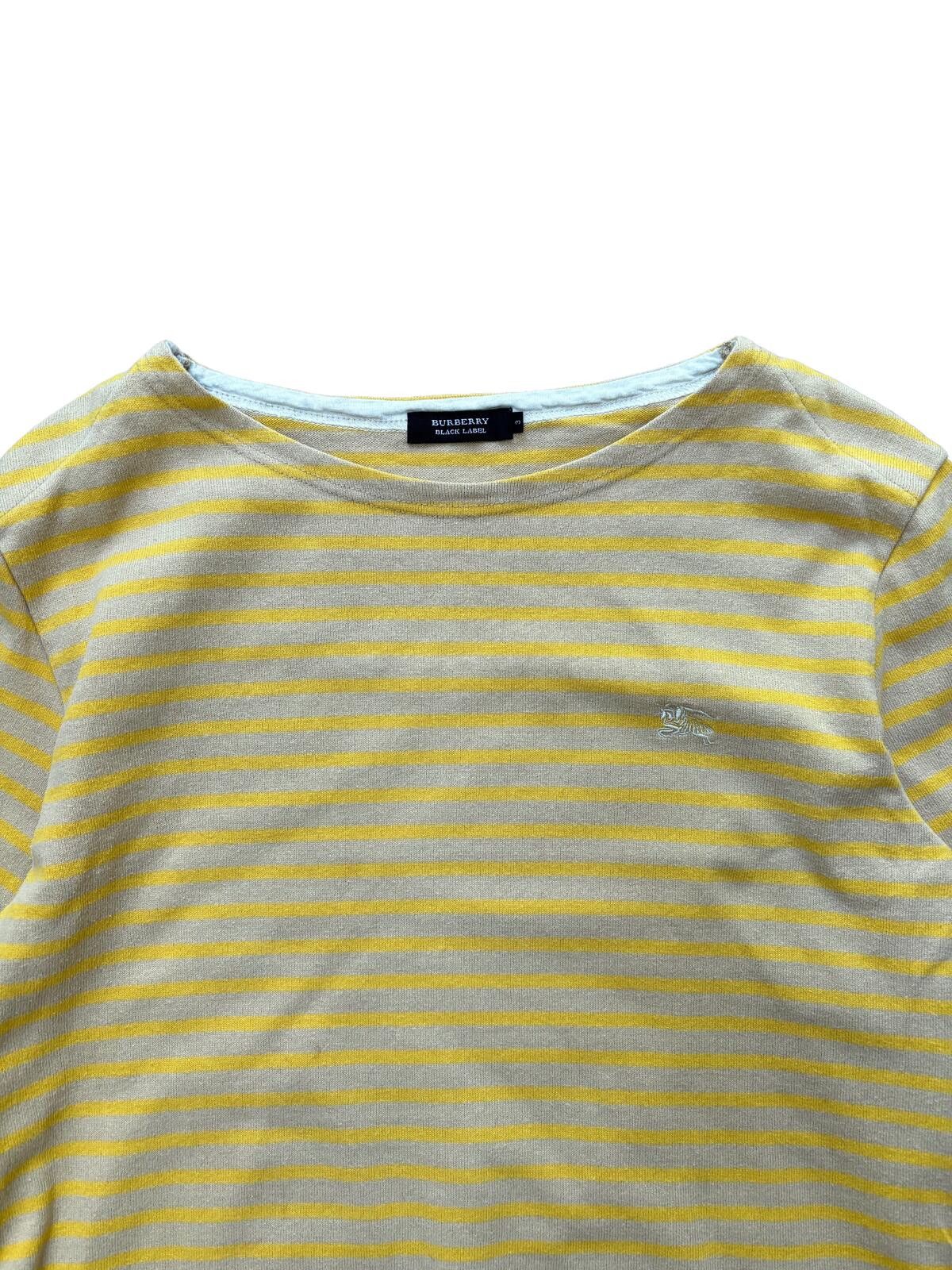 Burberry Burberry Black Label Striped Long Sleeve T Shirt Yellow Size US M / EU 48-50 / 2 - 3 Thumbnail