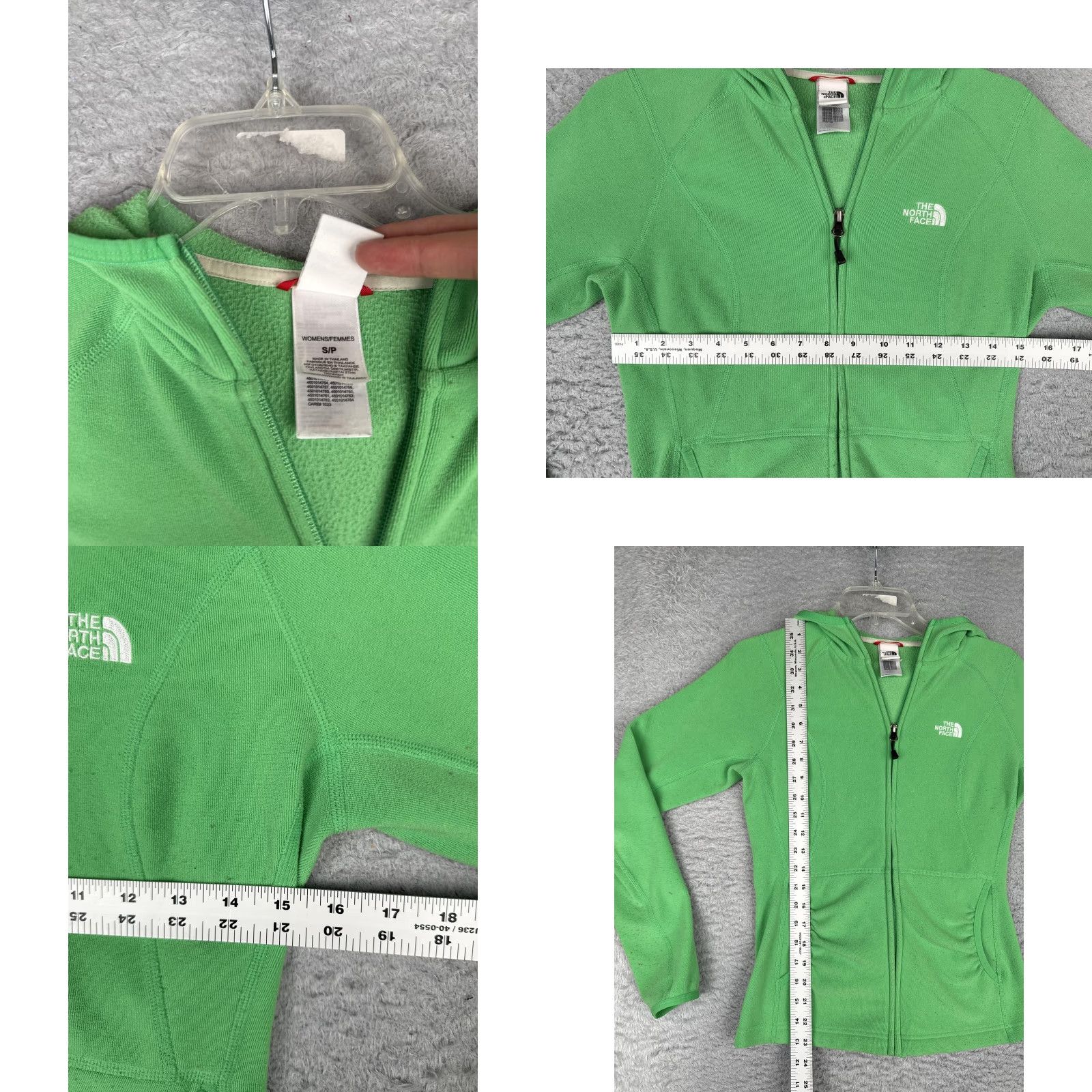 The North Face The North Face Hoodie Womens S Green Full Zip Slim Fit Pockets Jersey Jacket Size S / US 4 / IT 40 - 8 Thumbnail