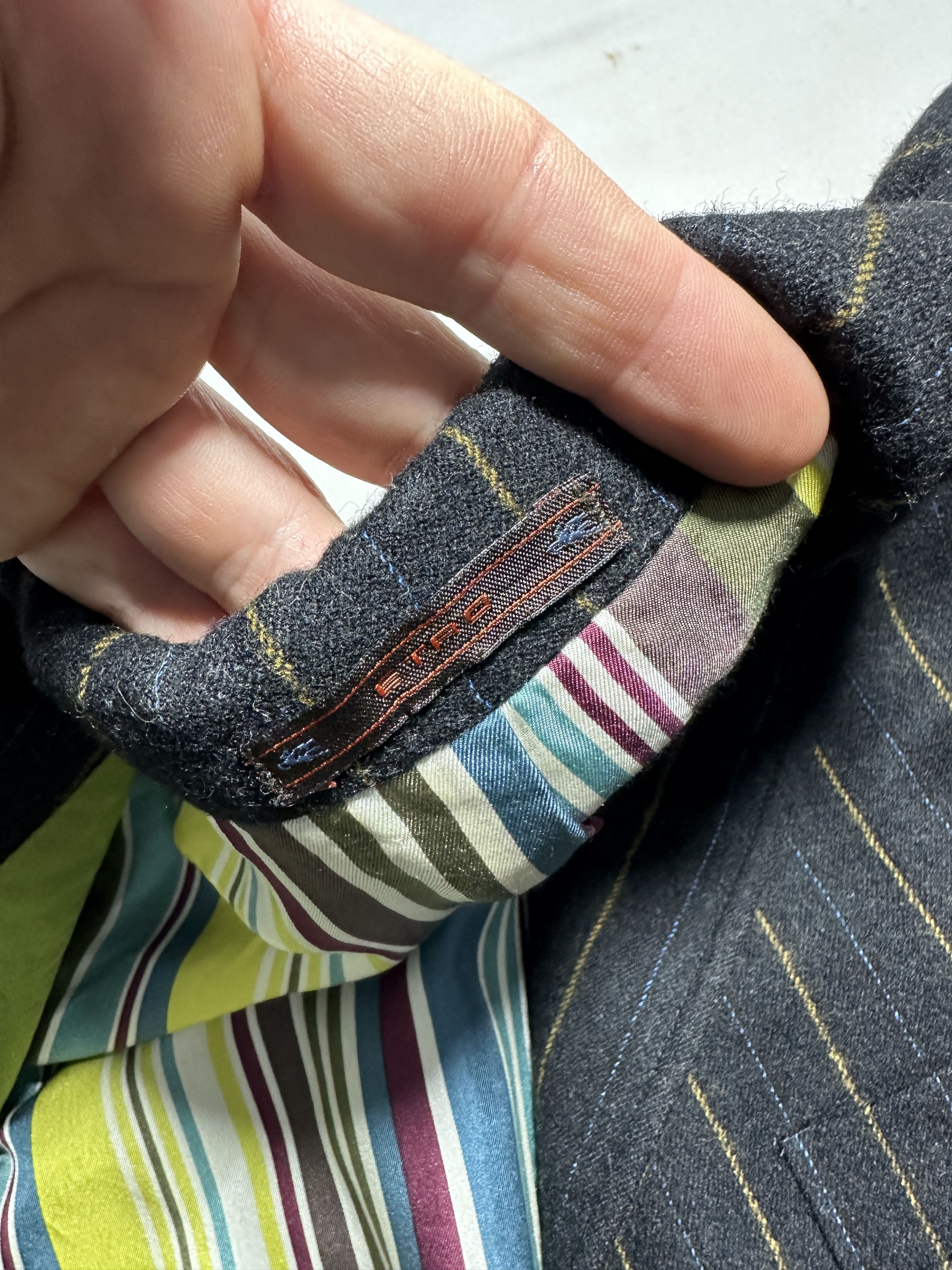 Etro Etro Milano Striped Wool Sport Coat Pocket Jacket 48 IT Size 48R - 3 Thumbnail