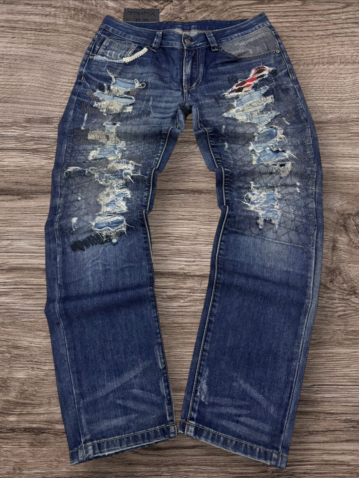 R.H. by Ron Herman Kapital Boro Inspired Sashiko Jeans