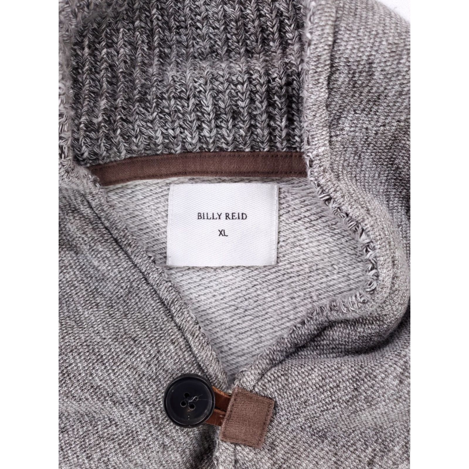 Billy Reid Billy Reid Sweatshirt Shawl Collar Pullover Long Sleeve Gray Mens XL Shirt Size US XL / EU 56 / 4 - 3 Thumbnail