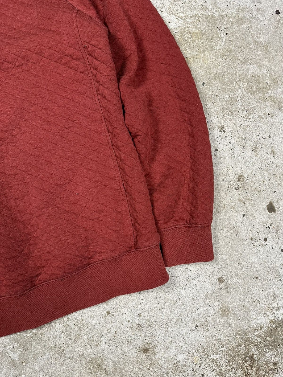 L.L. Bean × Vintage L.L. Bean Quilted Red Sweatshirt Half Button Outdoor Size US S / EU 44-46 / 1 - 14 Thumbnail