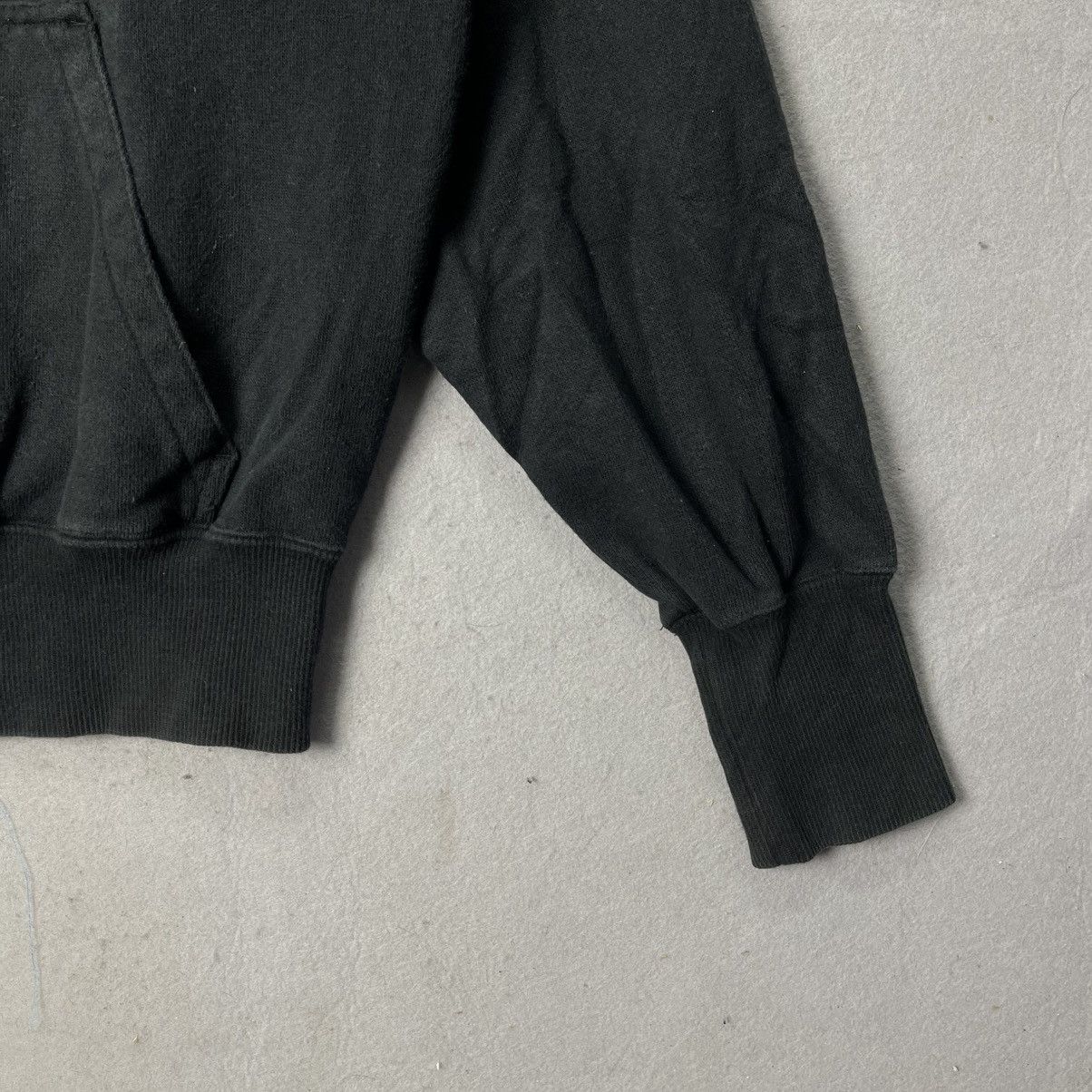Nike Vintage Nike Big Swoosh Hoodie Black Pullover Size US M / EU 48-50 / 2 - 4 Thumbnail