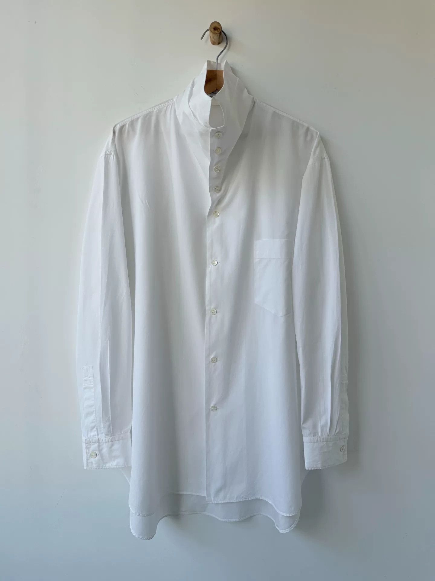Yohji Yamamoto Yohji Yamamoto Pour Homme White Shirt Size US M / EU 48-50 / 2 - 1 Thumbnail